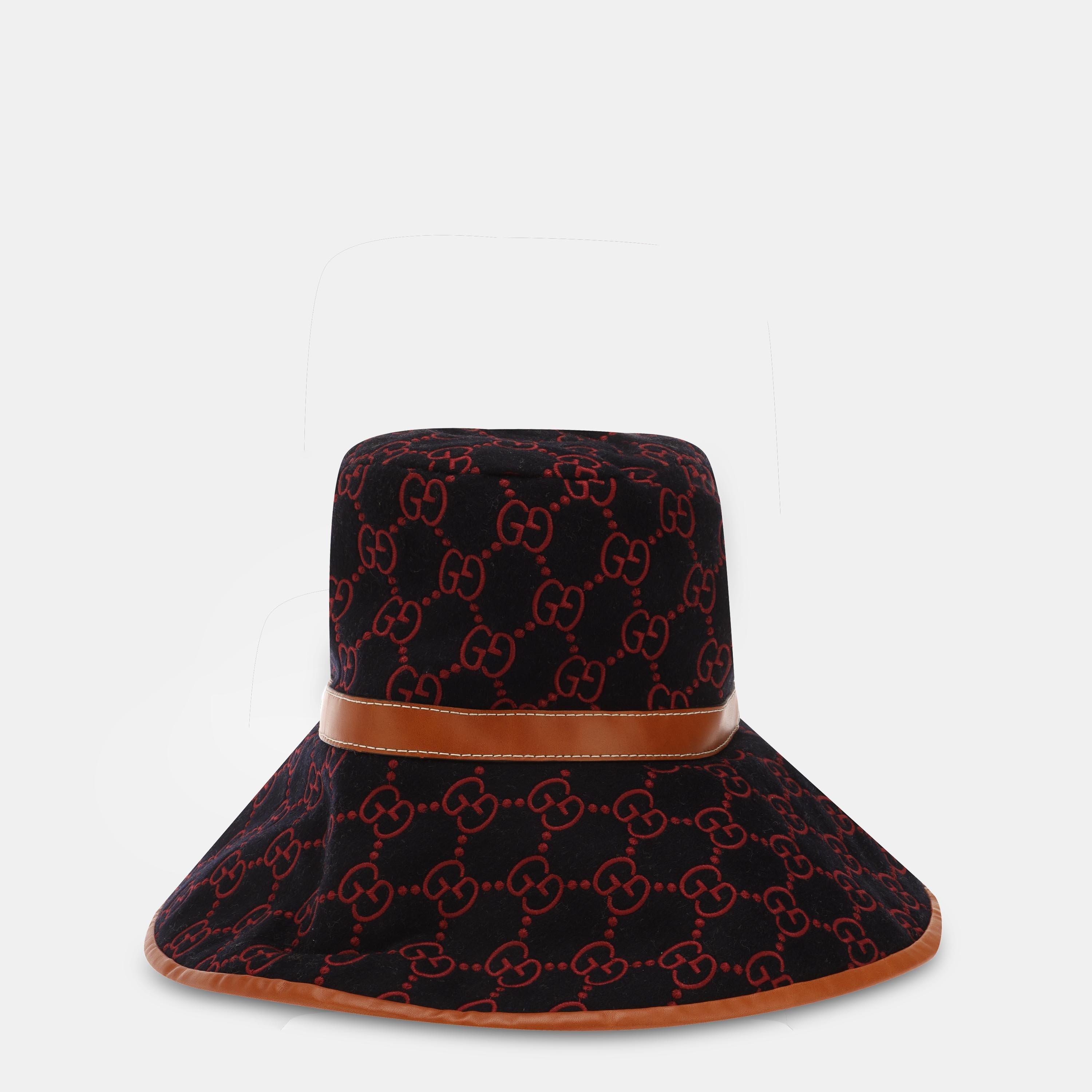 Blue & Brown - Gucci - Women's Bucket Hat - 2