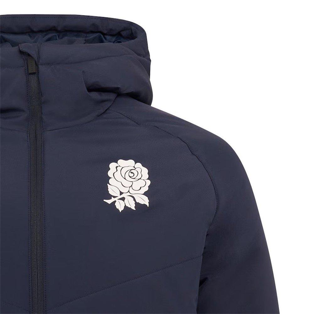 Inchiostro/Tempesta - Castore - England Rugby Padded Long Sleeve Hooded Jacket - 3