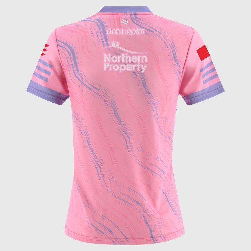 Pink/Blue - ONeills - Antrim GAA Training Top Womens - 2