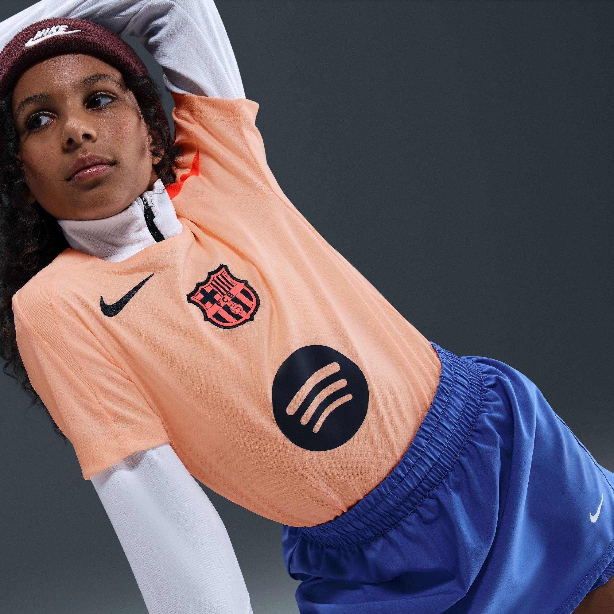 Azul/Naranja - Nike - Barcelona Strike Third Top 2025 2026 Juniors - 10