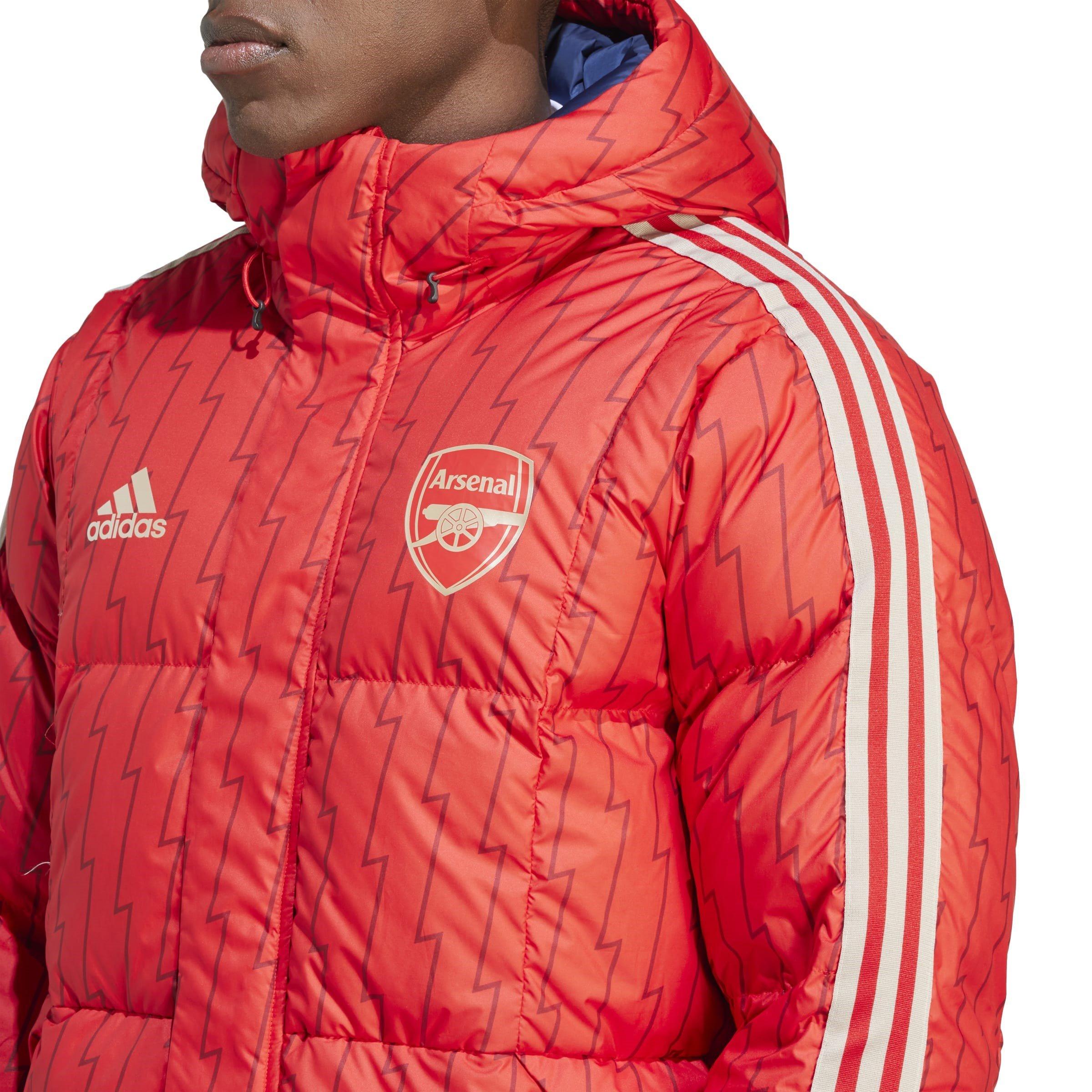 adidas Arsenal DNA Down Coat Adults Licensed Managers Jackets