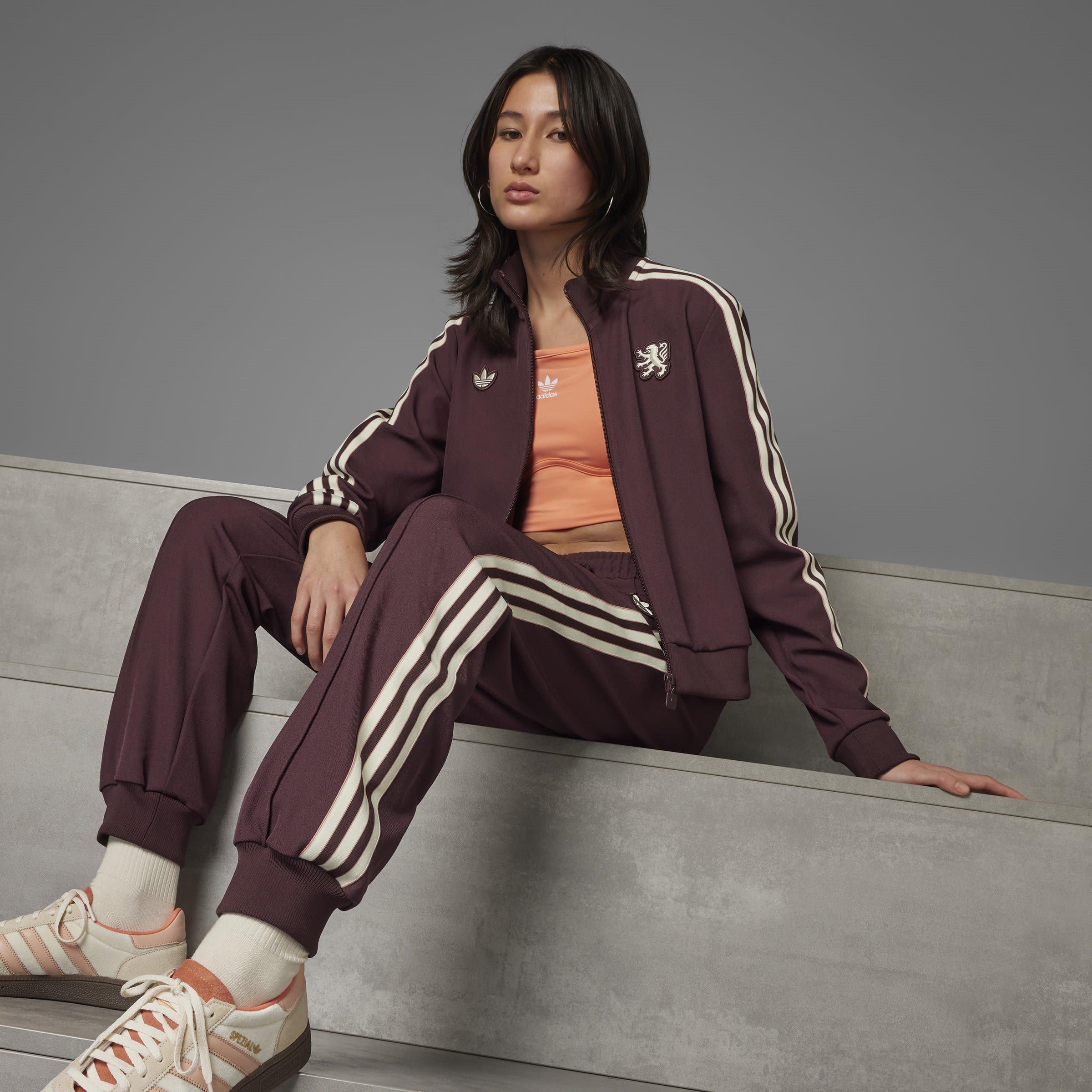 Aurora Ruby - adidas - Olympique Lyonnais Terrace 2024 2025 Icons Tracksuit Bottoms Womens - 12