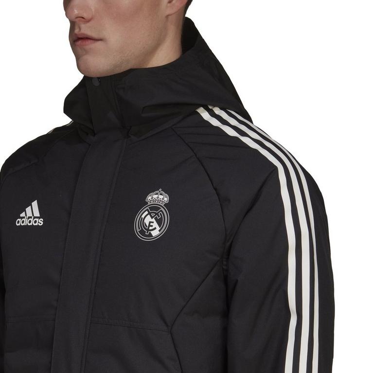 Noir - adidas - Real Madrid Stadium Parker Jacket Mens - 6