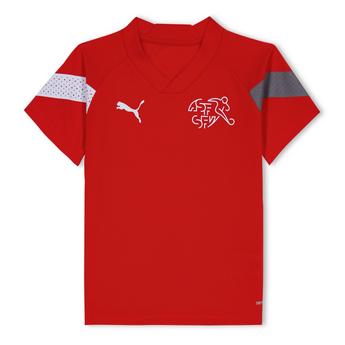 Puma logo-embroidered short-sleeve shirt Braun