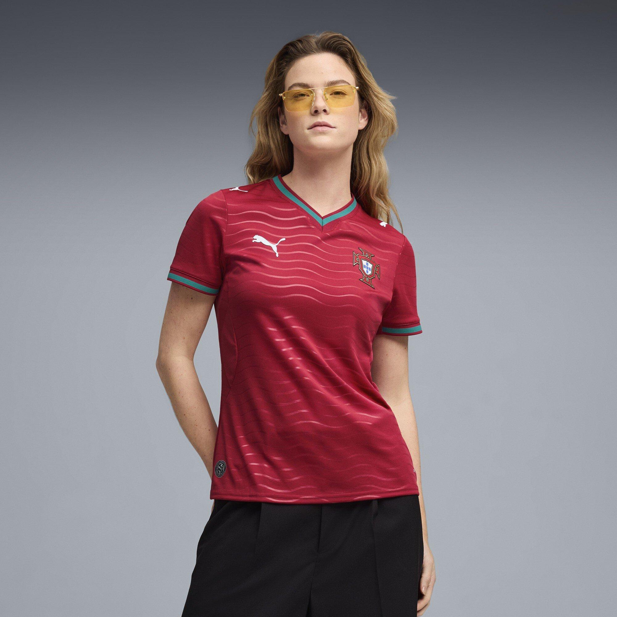 Red/Green - Puma - Portugal Home Shirt 2026 Womens - 3