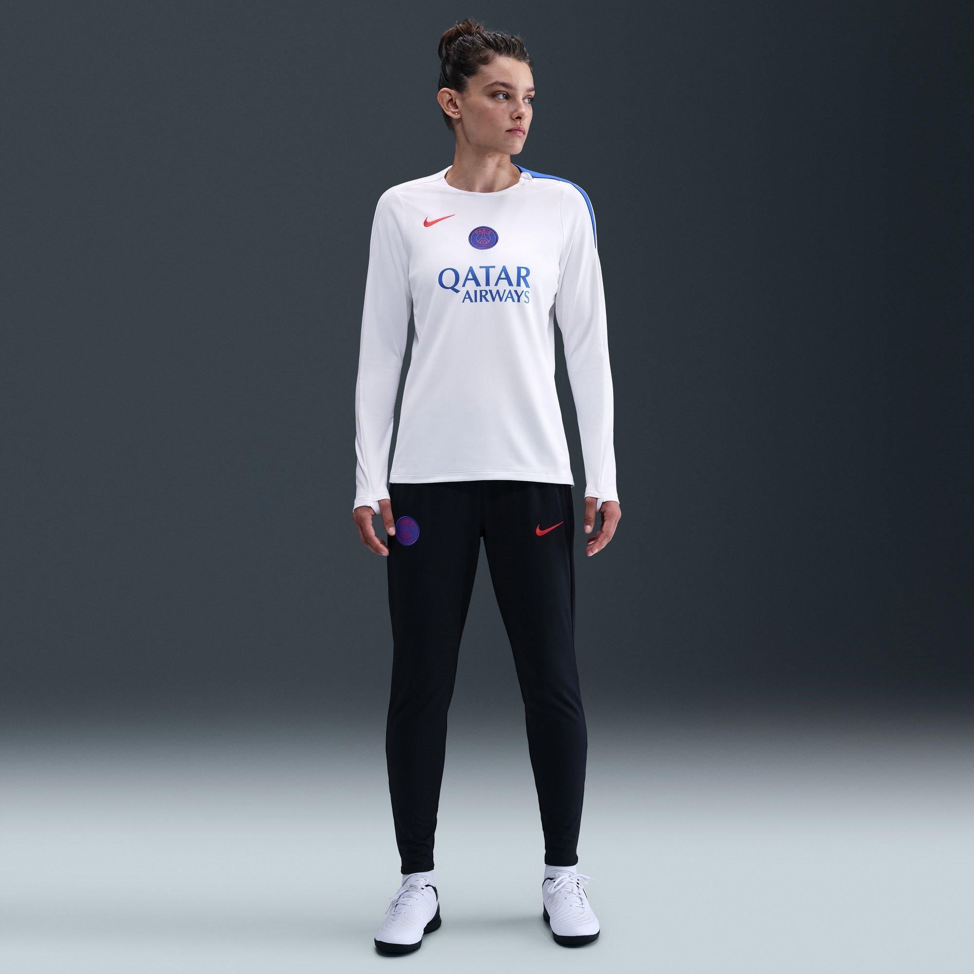 White/Blue - Nike - PSG Strike Crew Top 2025 2026 Womens - 7