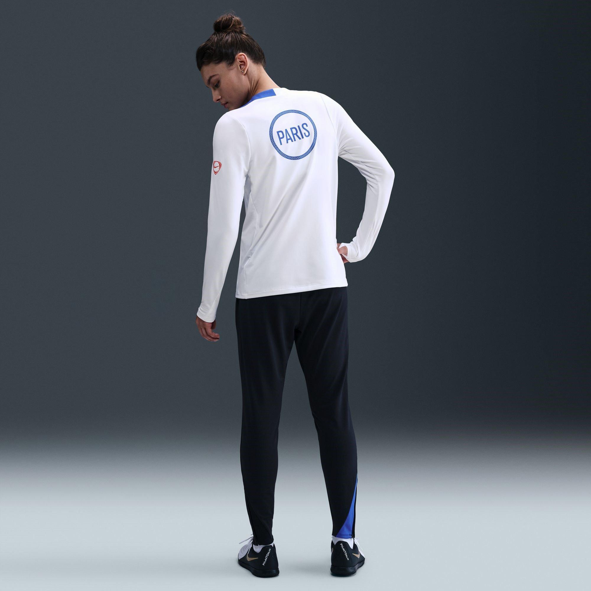White/Blue - Nike - PSG Strike Crew Top 2025 2026 Womens - 8