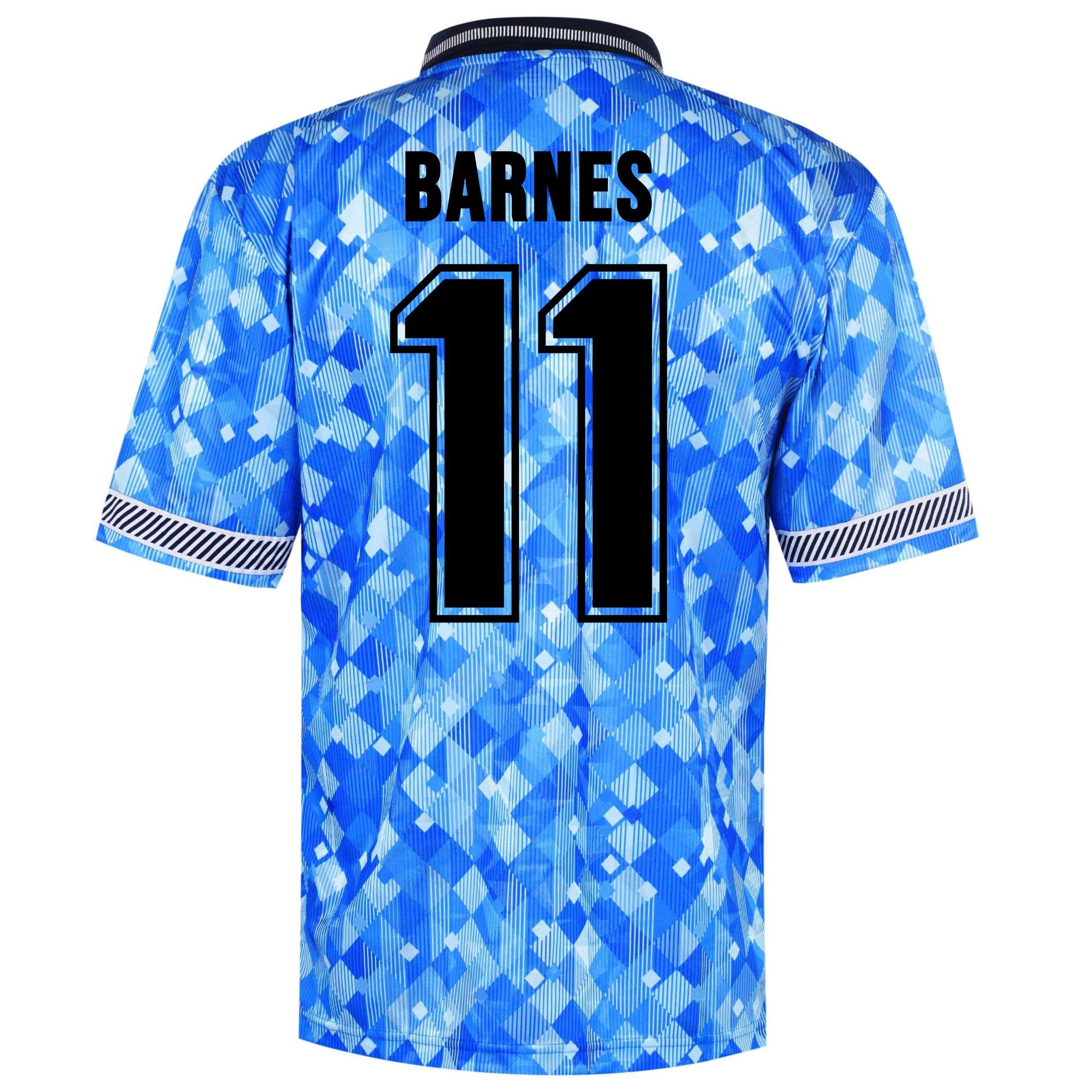 Barnes 9 - Score Draw - Score Draw Mens John Barnes England 1990 Home Retro Shirt - 1