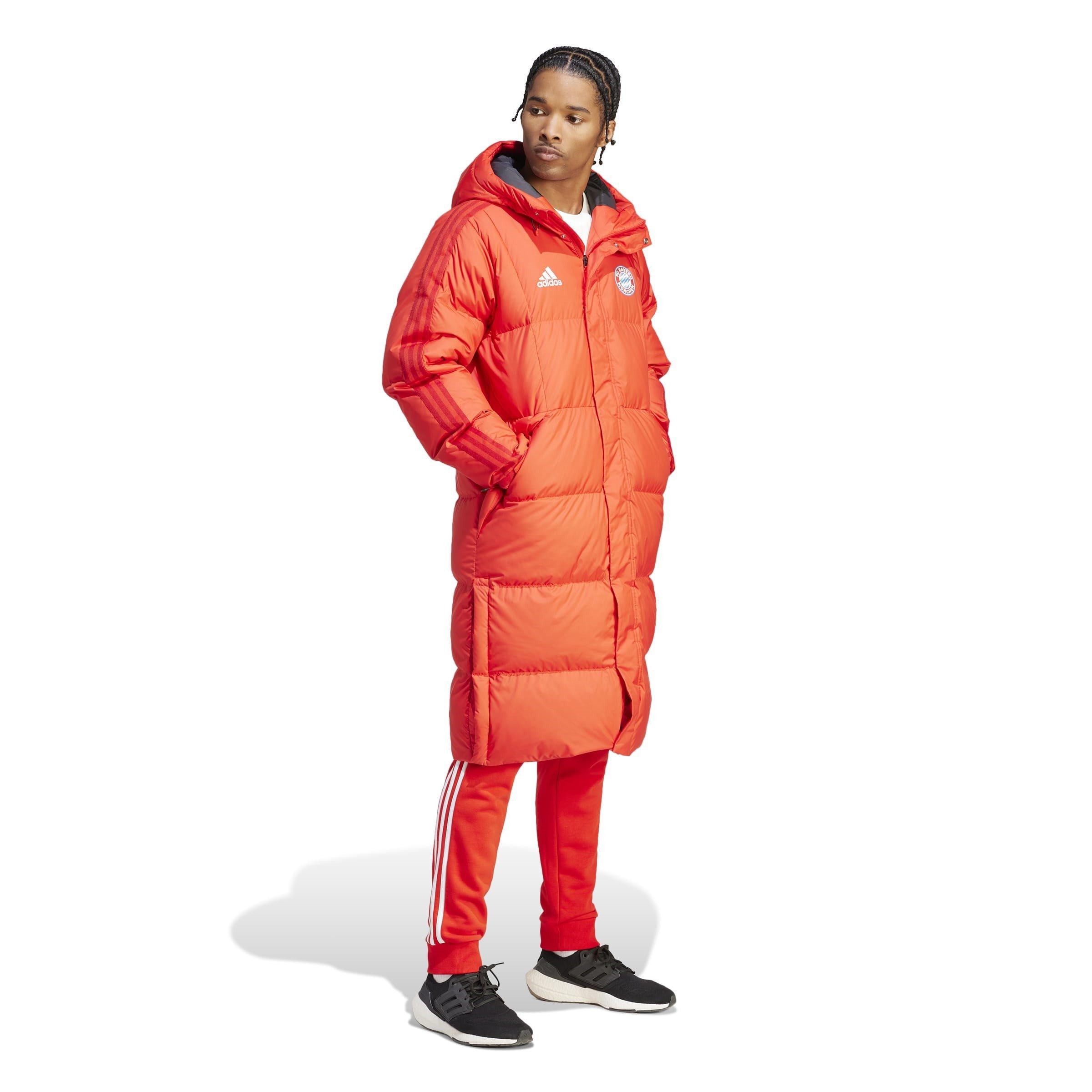 Rot - adidas - Bayern Munich Duck Down Padded Long Sleeve Licensed Managers Football Jacket - 4