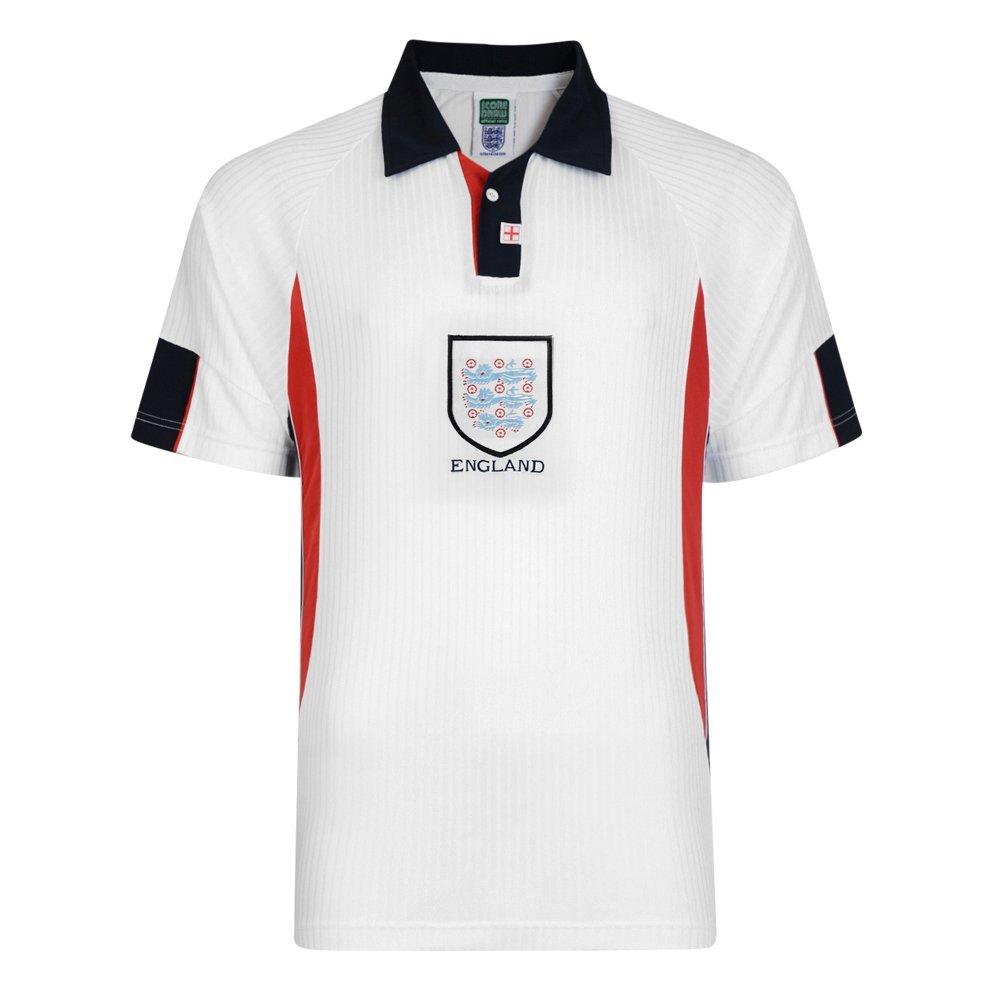 Blanc - Score Draw - England 1998 Home Shirt Adults - 5