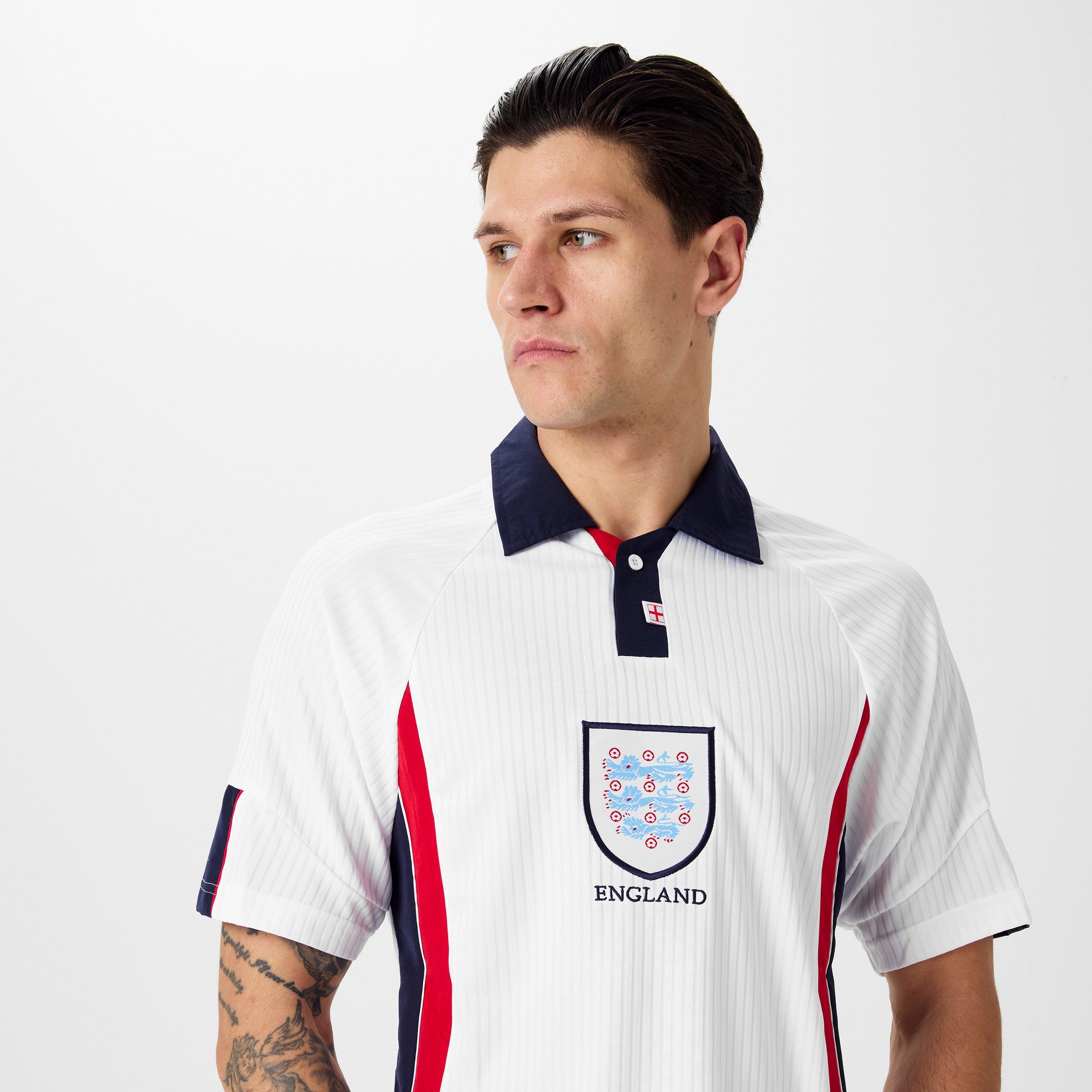 Blanc - Score Draw - England 1998 Home Shirt Adults - 3