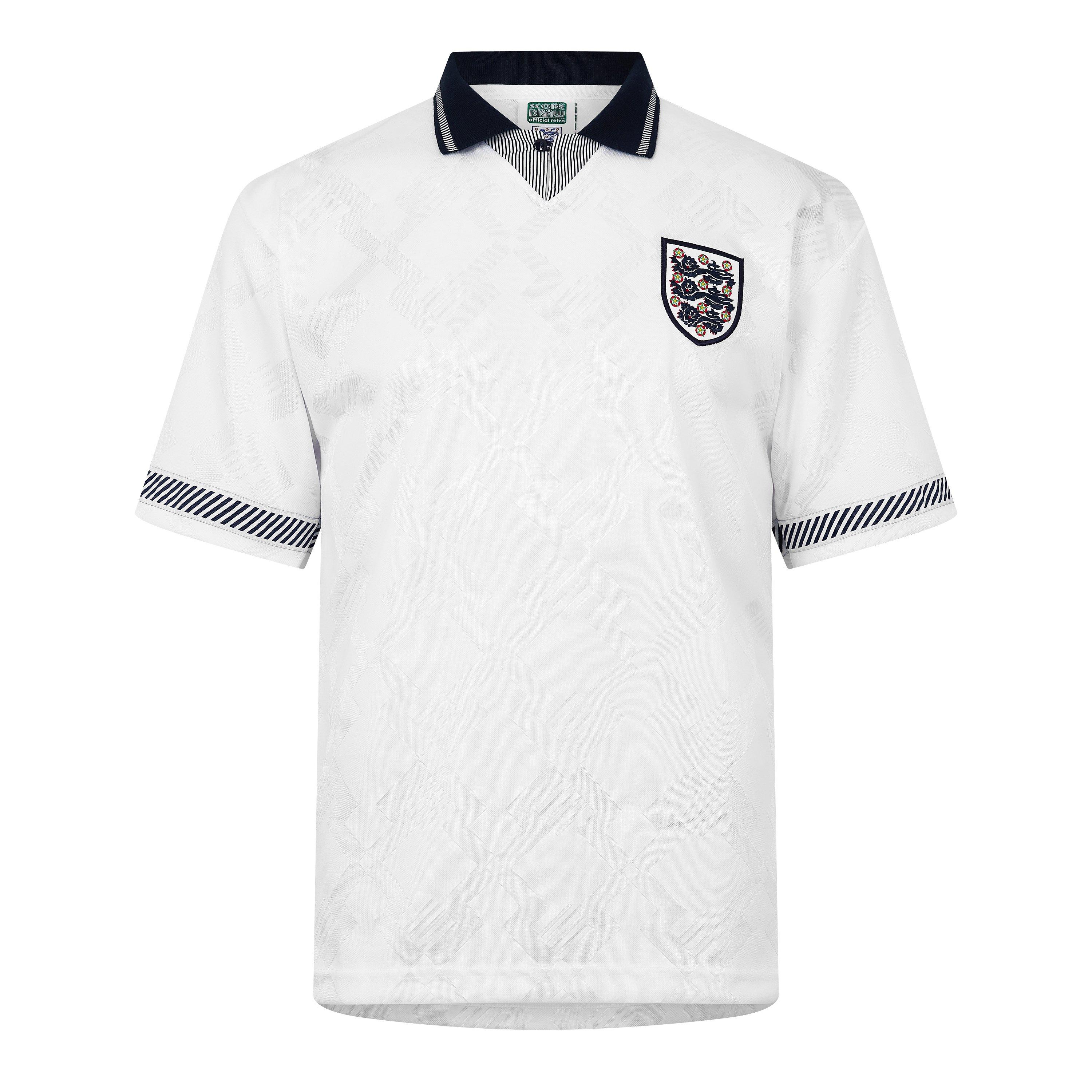 Score Draw England 1990 World Cup Home Shirt - White - S