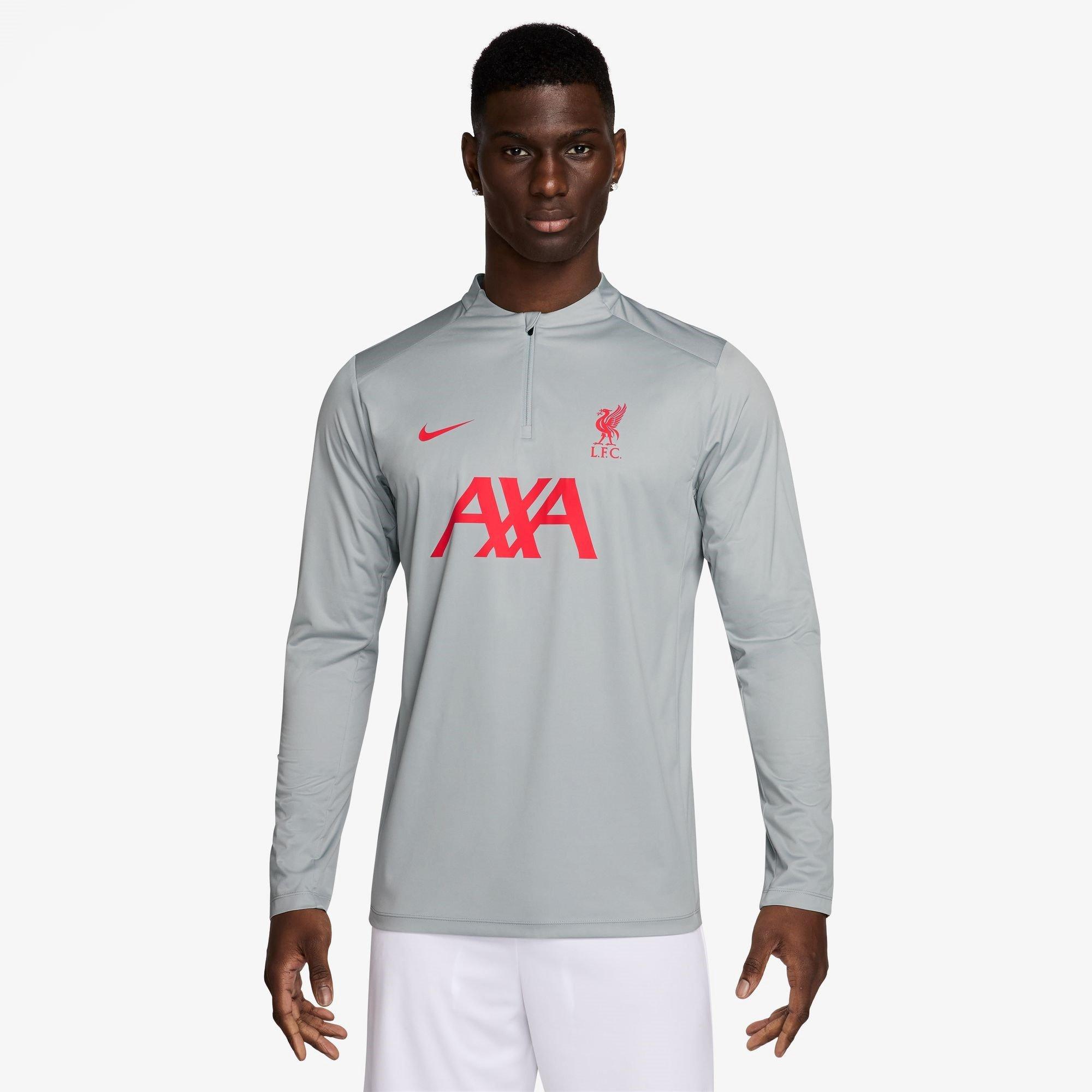 Grey/Yellow - Nike - Liverpool Strike Third Drill Top Adults - 3