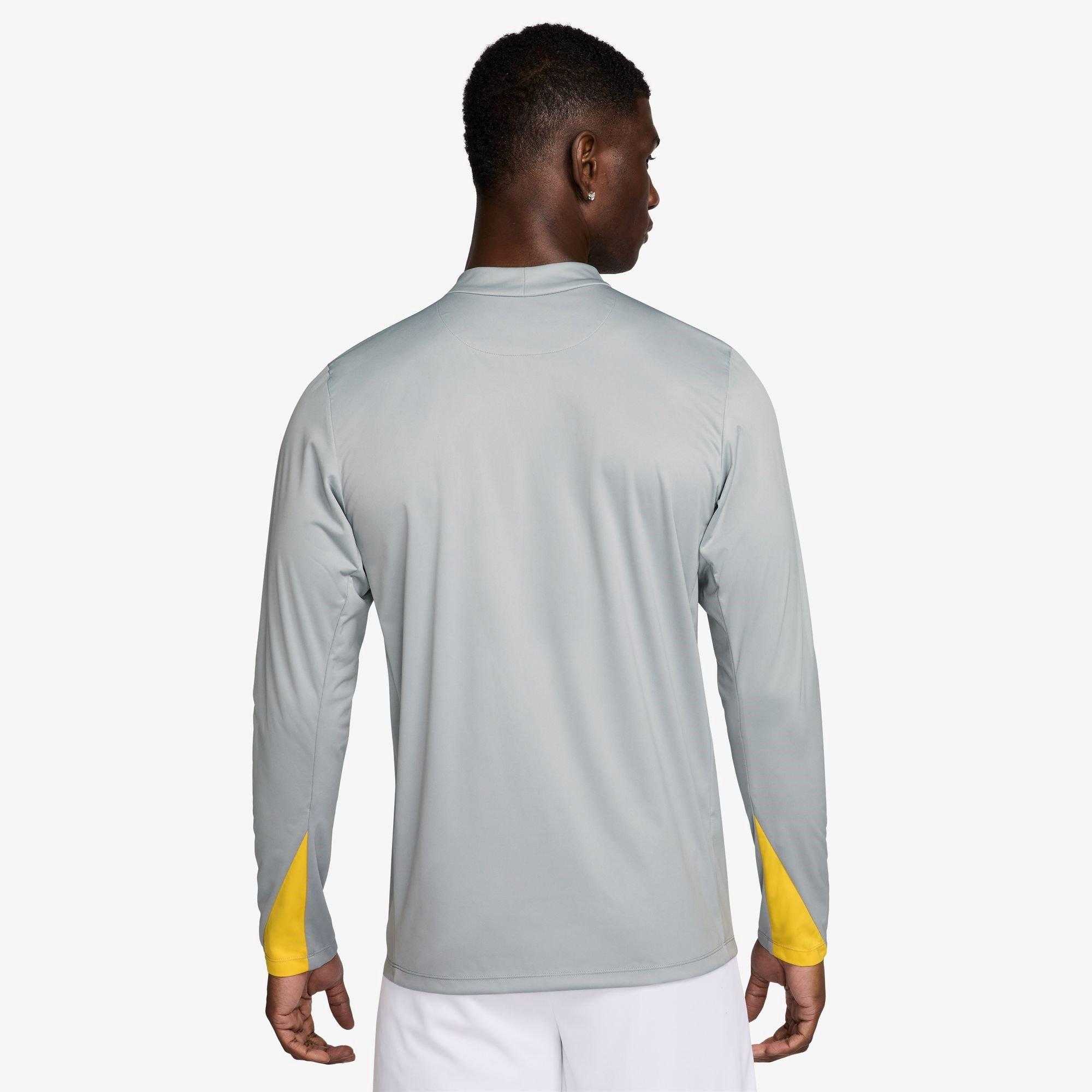 Grey/Yellow - Nike - Liverpool Strike Third Drill Top Adults - 4