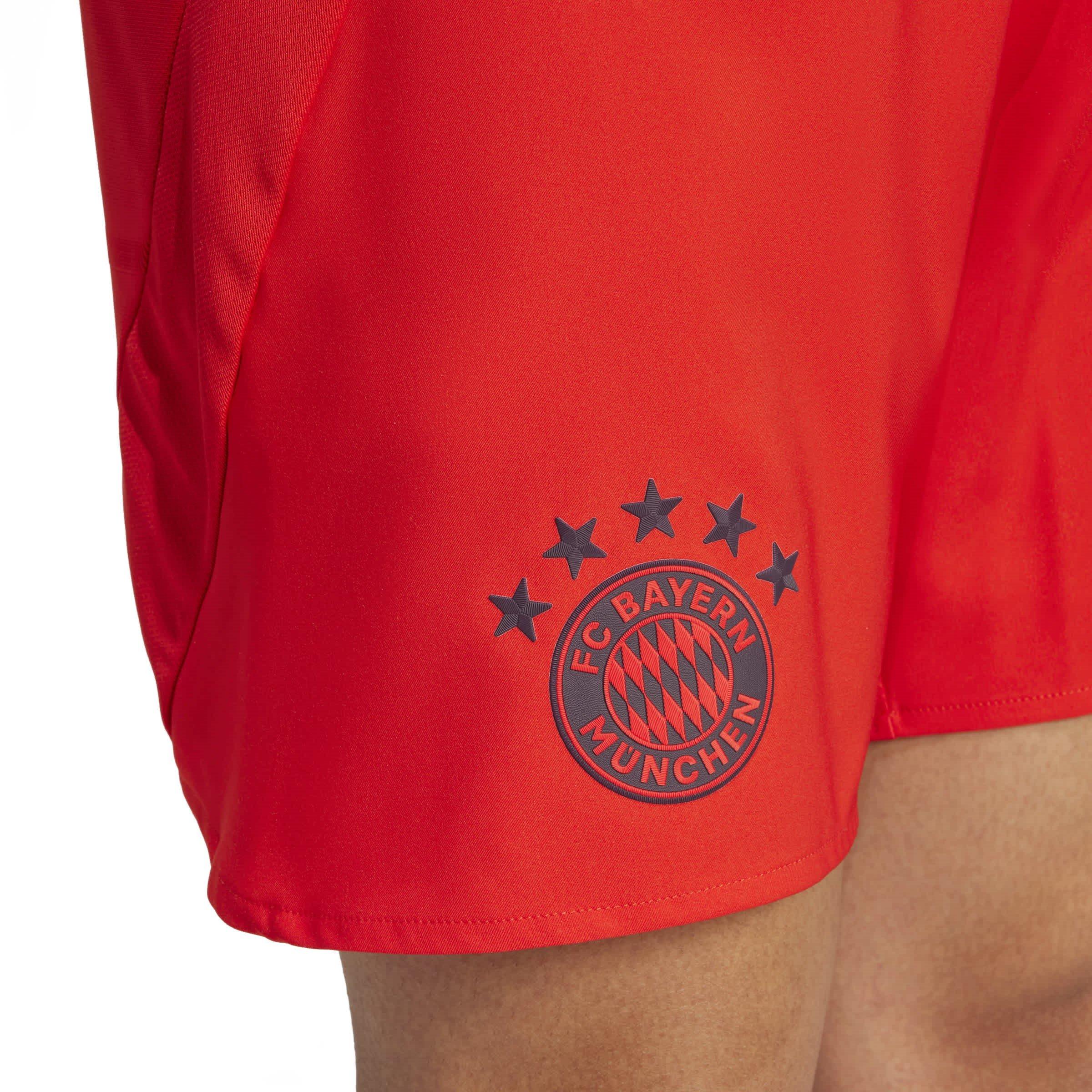 Red - adidas - Bayern Munich Home Shorts 2024 2025 Adults - 4