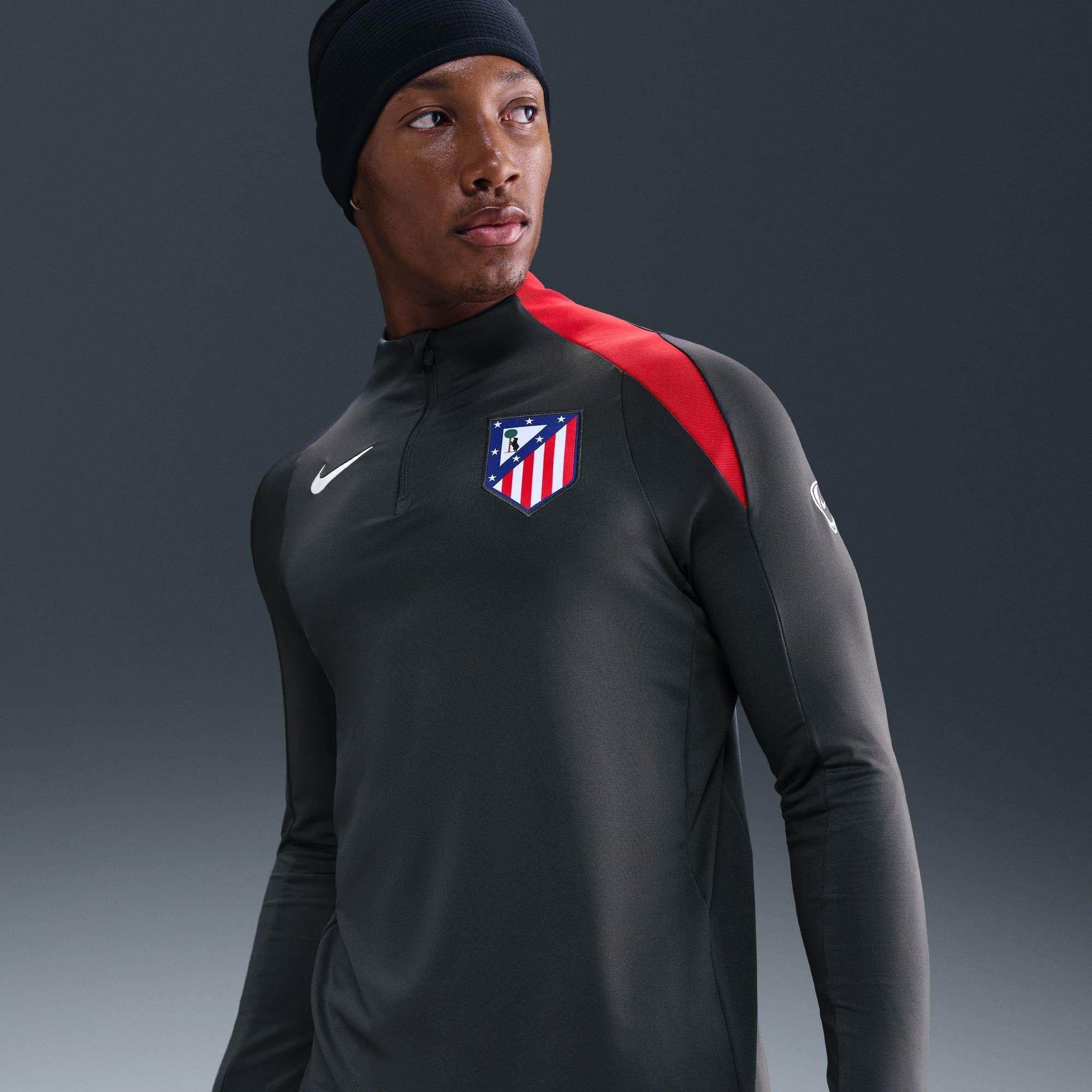 Black/Red - Nike - Atletico Madrid Strike Third Drill Quarter Zip 2025 Adults - 6