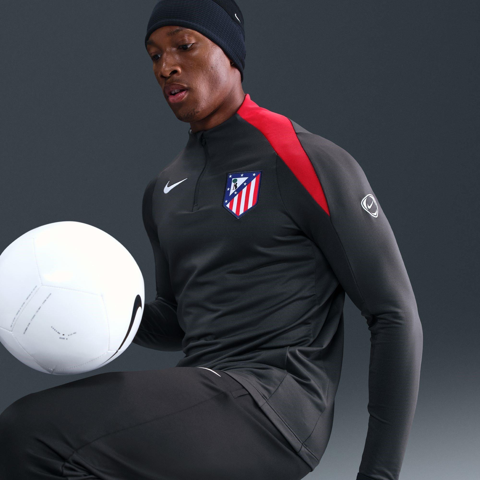 Black/Red - Nike - Atletico Madrid Strike Third Drill Quarter Zip 2025 Adults - 10