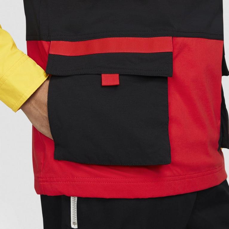 Jaune/Rouge/Noir - Nike - Barbour stripe-print shirt dress - 5