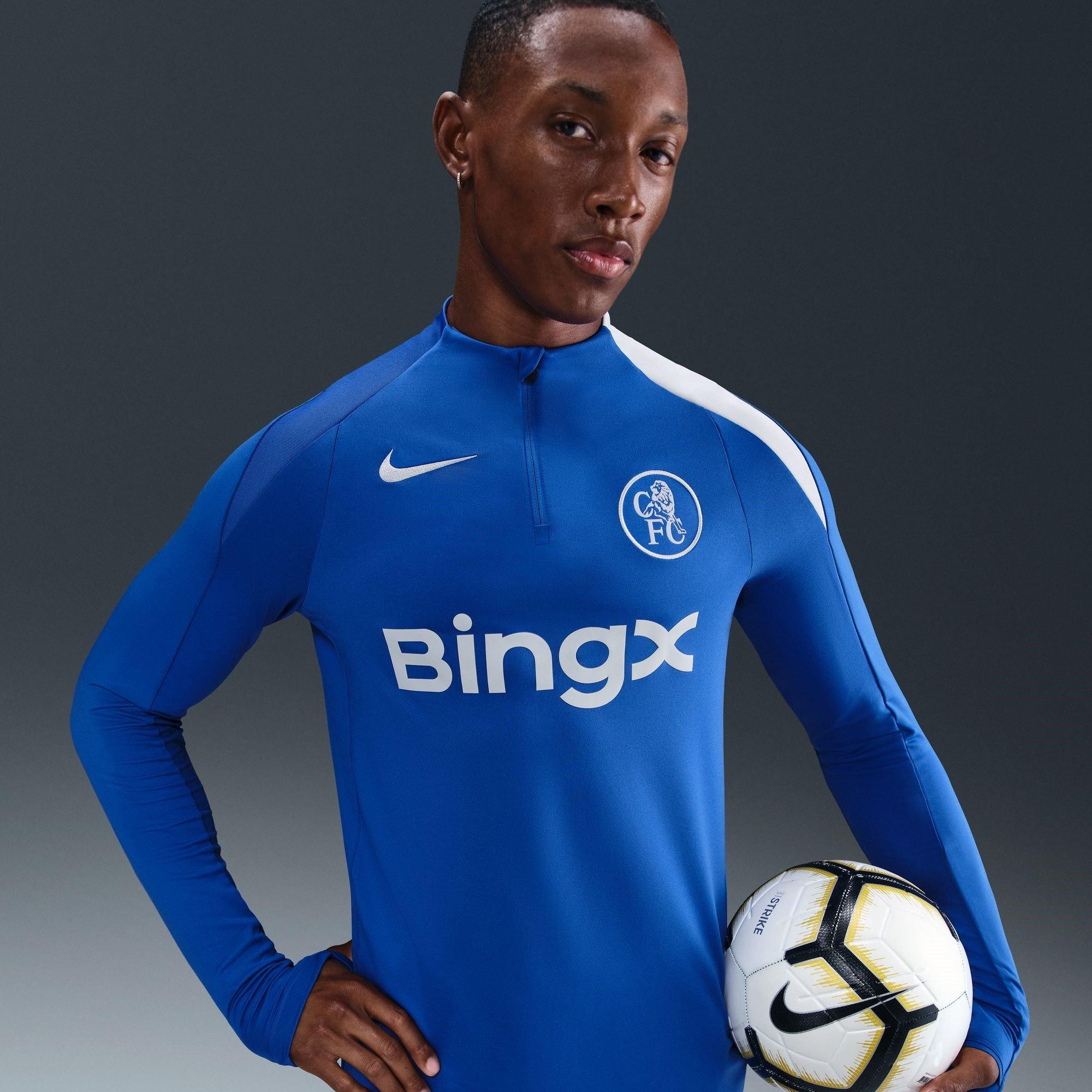 Blue/Sivler - Nike - Chelsea Strike Drill Top 2025 2026 Mens - 6