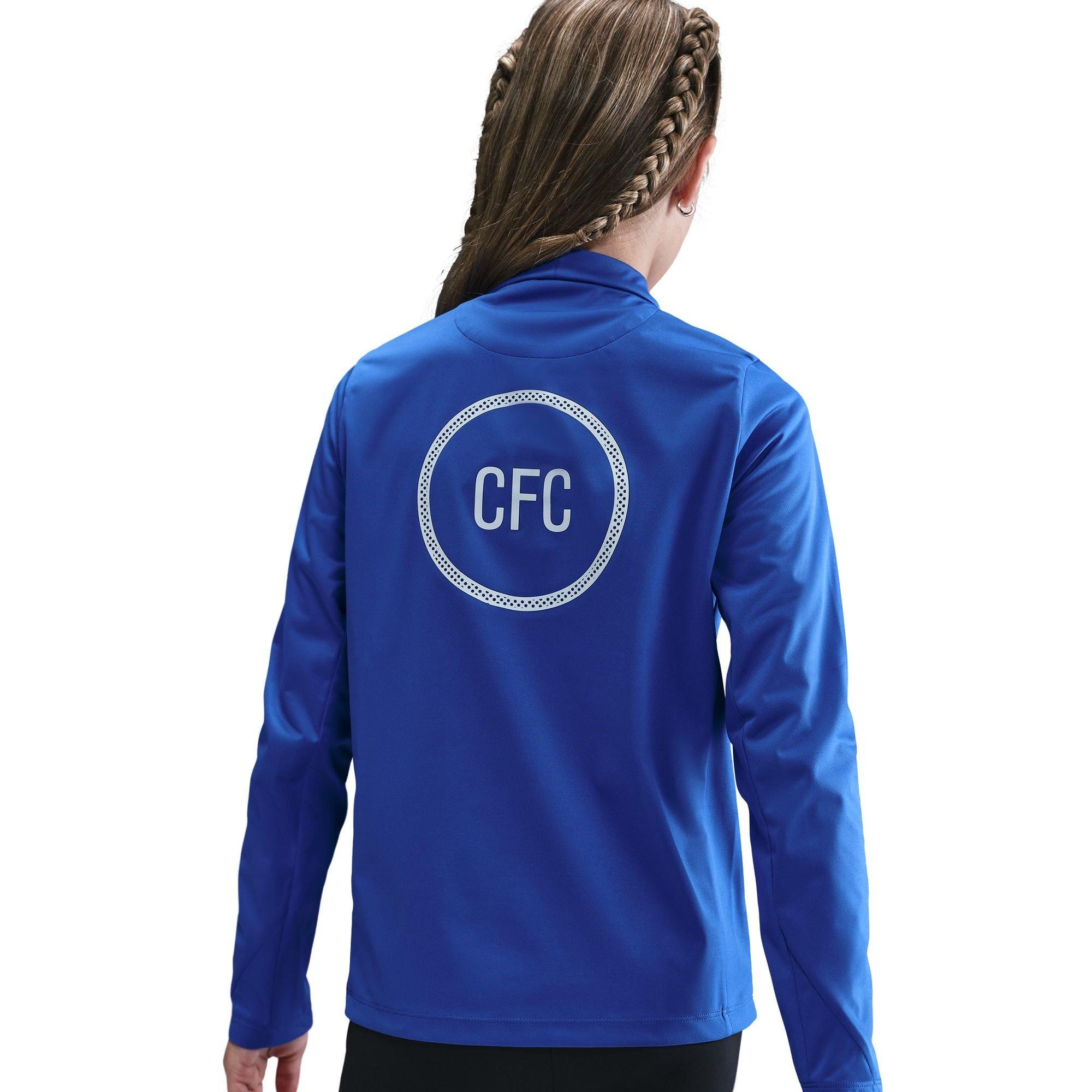 Blue/Sivler - Nike - Chelsea Strike Drill Top 2025 2026 Juniors - 2