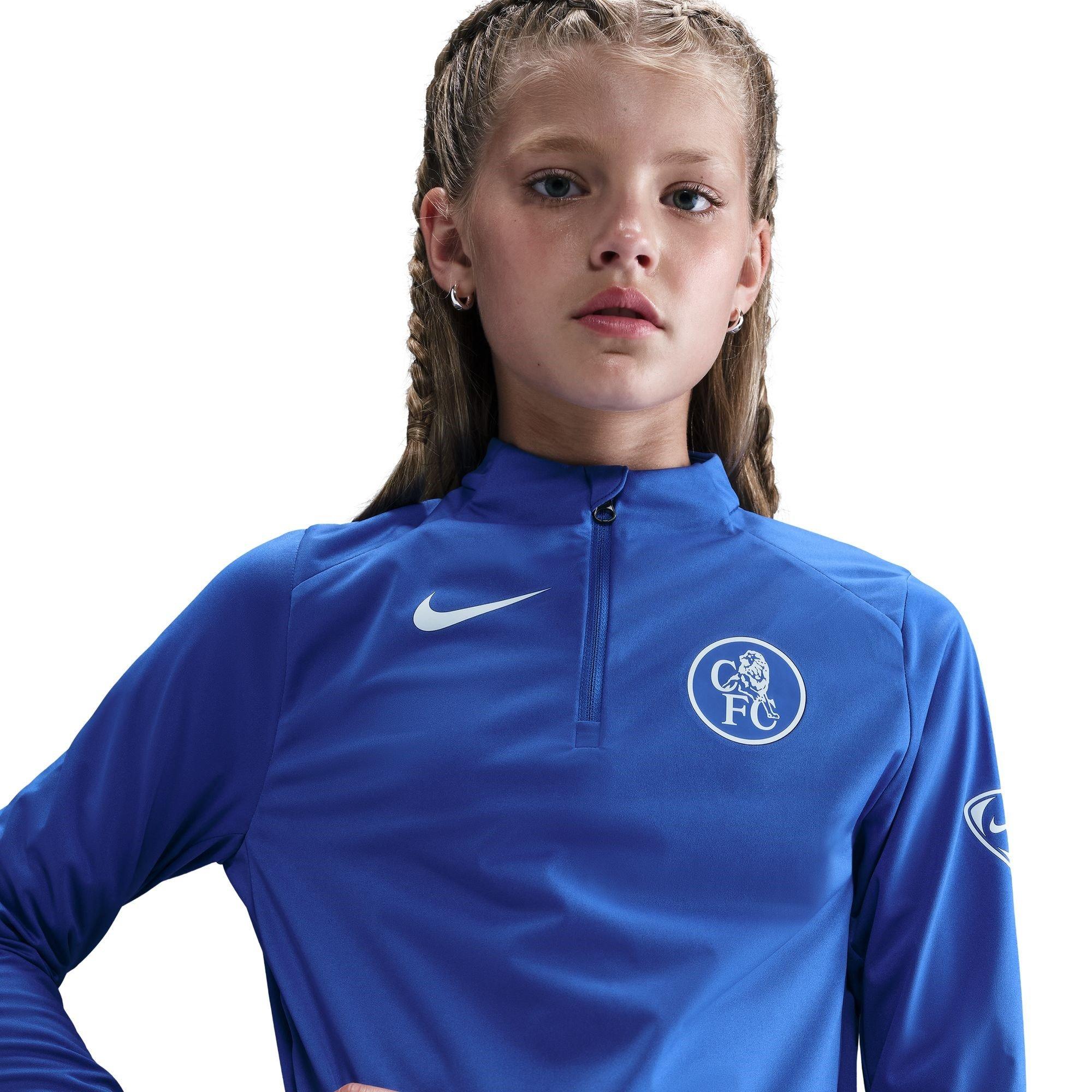 Blue/Sivler - Nike - Chelsea Strike Drill Top 2025 2026 Juniors - 5