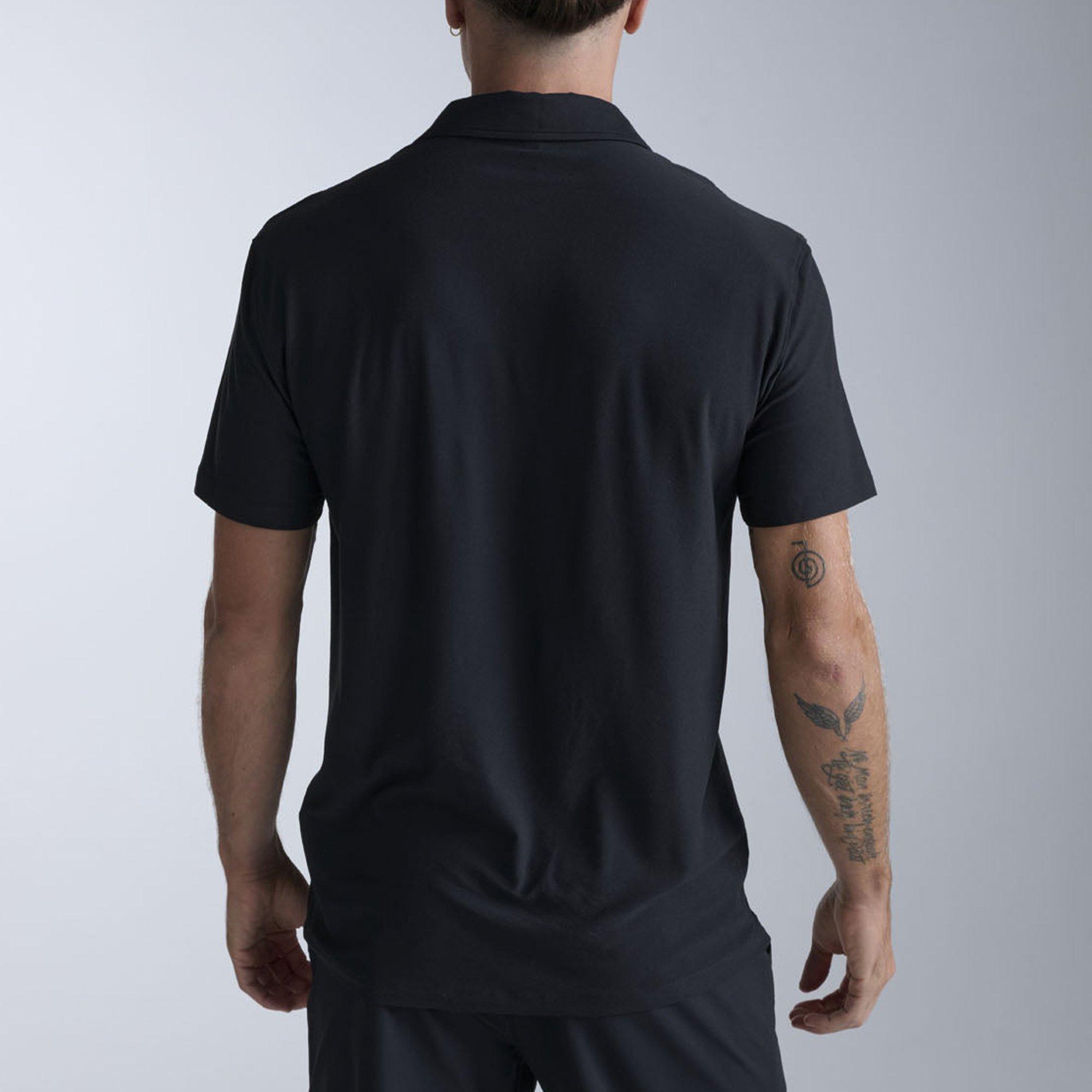 Black/Black - 2XU - Men's Short Sleeve Performance Polo Shirt - 2