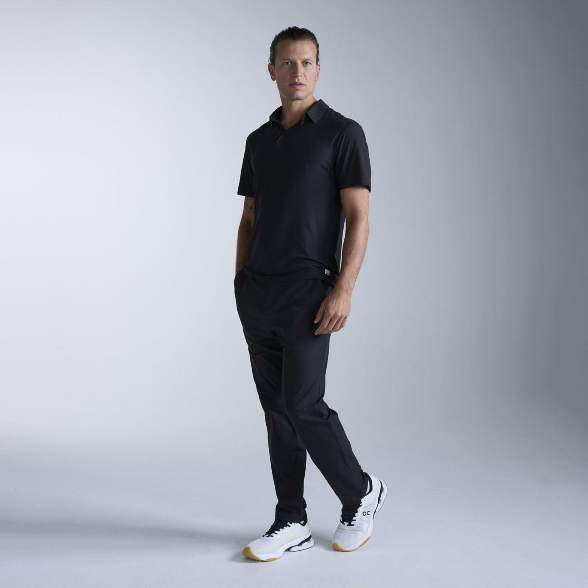 Black/Black - 2XU - Men's Short Sleeve Performance Polo Shirt - 6