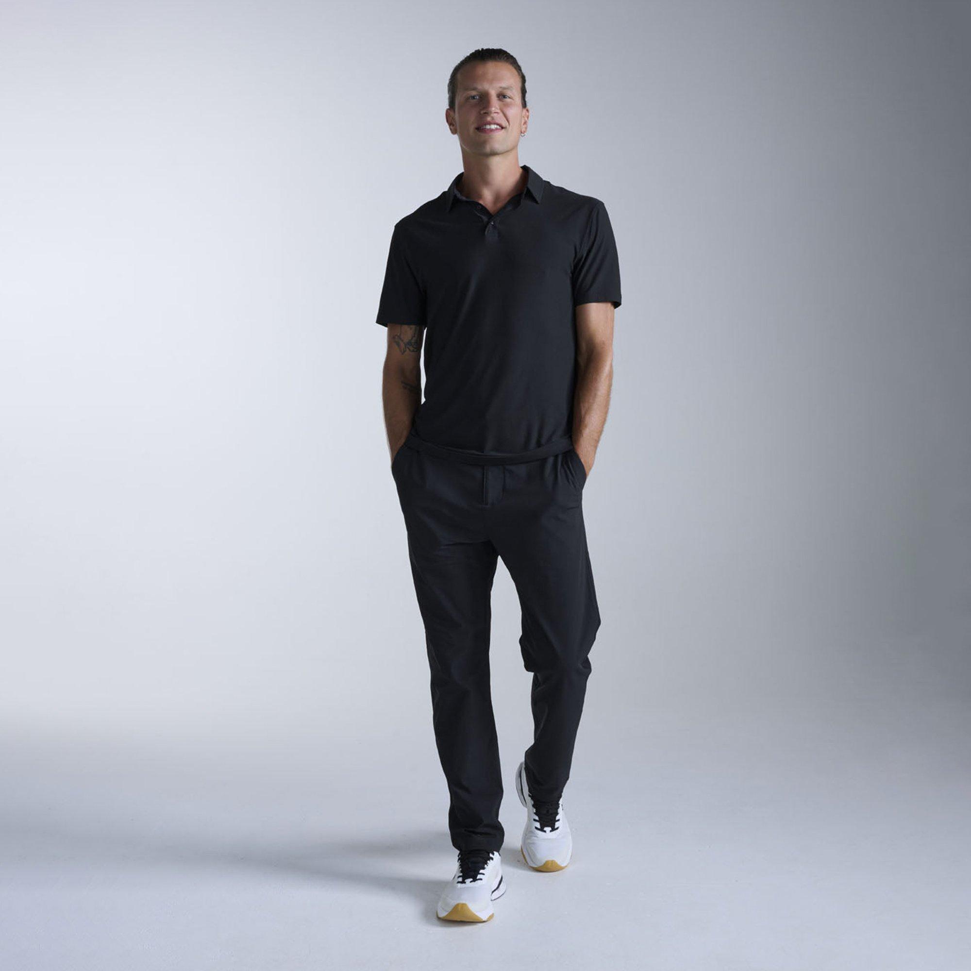 Black/Black - 2XU - Men's Short Sleeve Performance Polo Shirt - 7