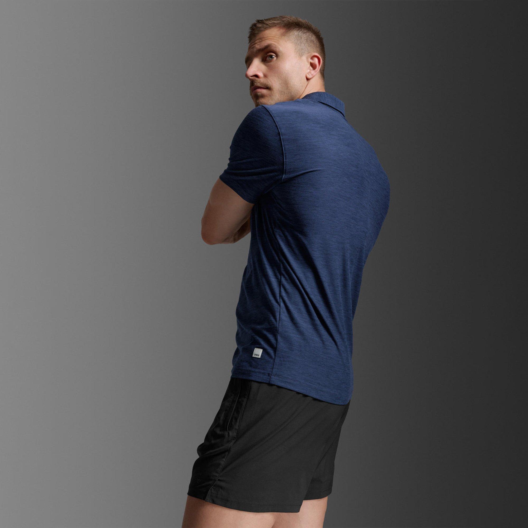 Midnight - 2XU - Men's Short Sleeve Performance Polo Shirt - 3