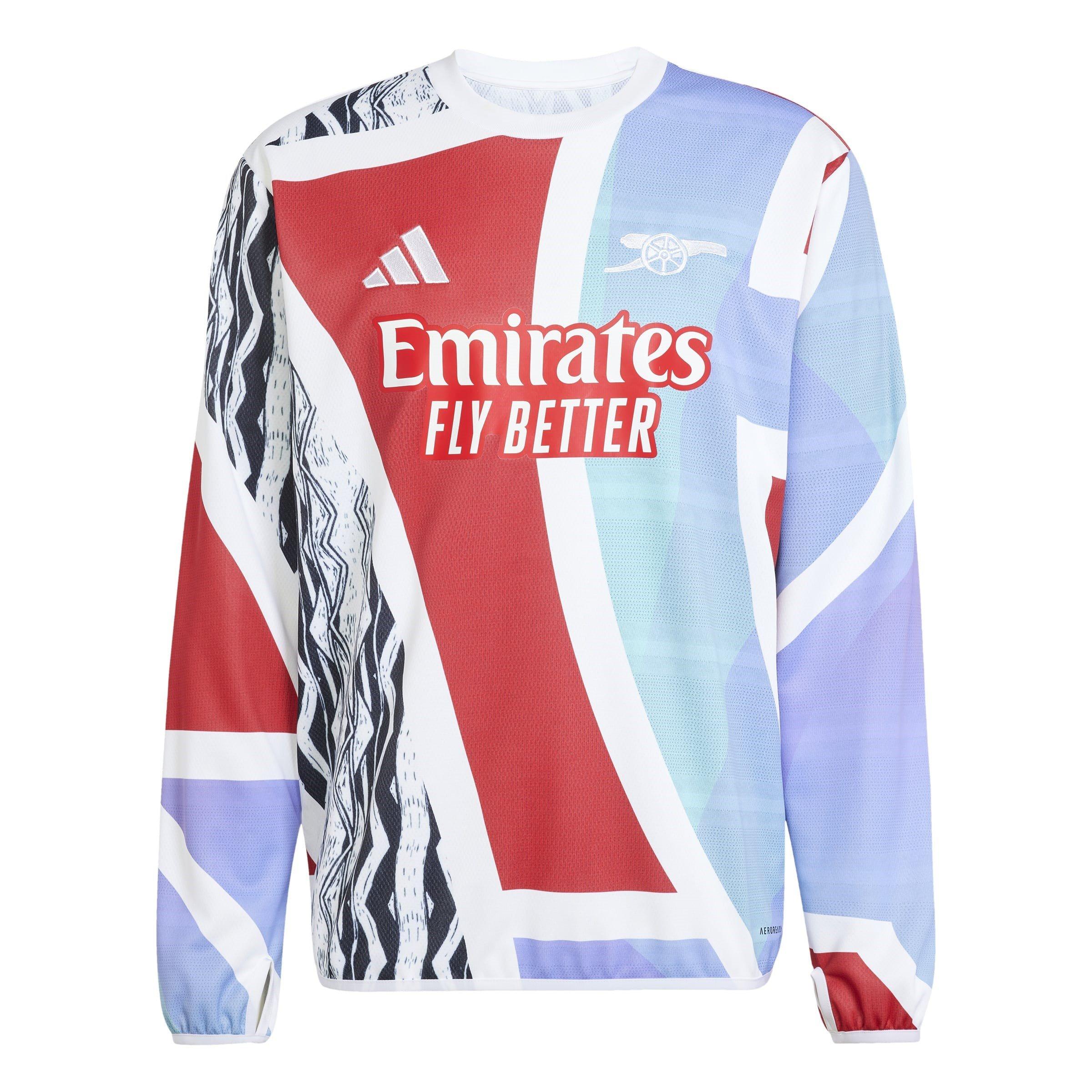 Adidas Men's Arsenal Pre Match Drill Top 2024 2025 Adults - Better Scarlet - S