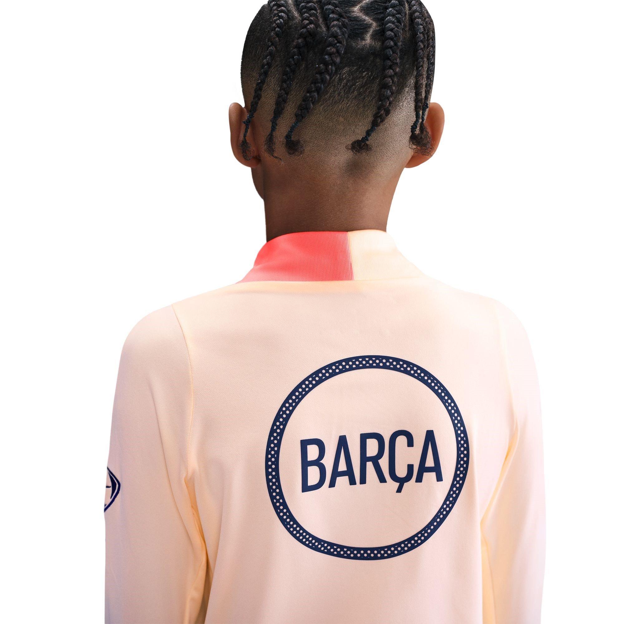 Blauw/Oranje - Nike - Barcelona Strike Third Quarter Zip 2025 2026 Juniors - 2