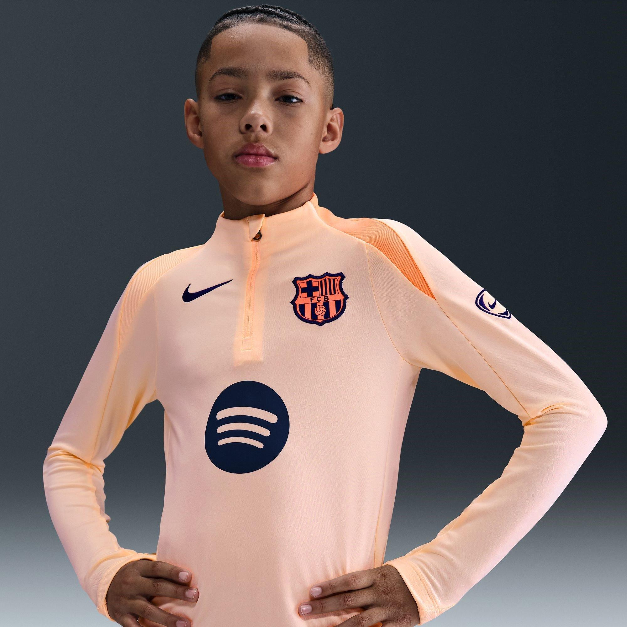 Blauw/Oranje - Nike - Barcelona Strike Third Quarter Zip 2025 2026 Juniors - 6
