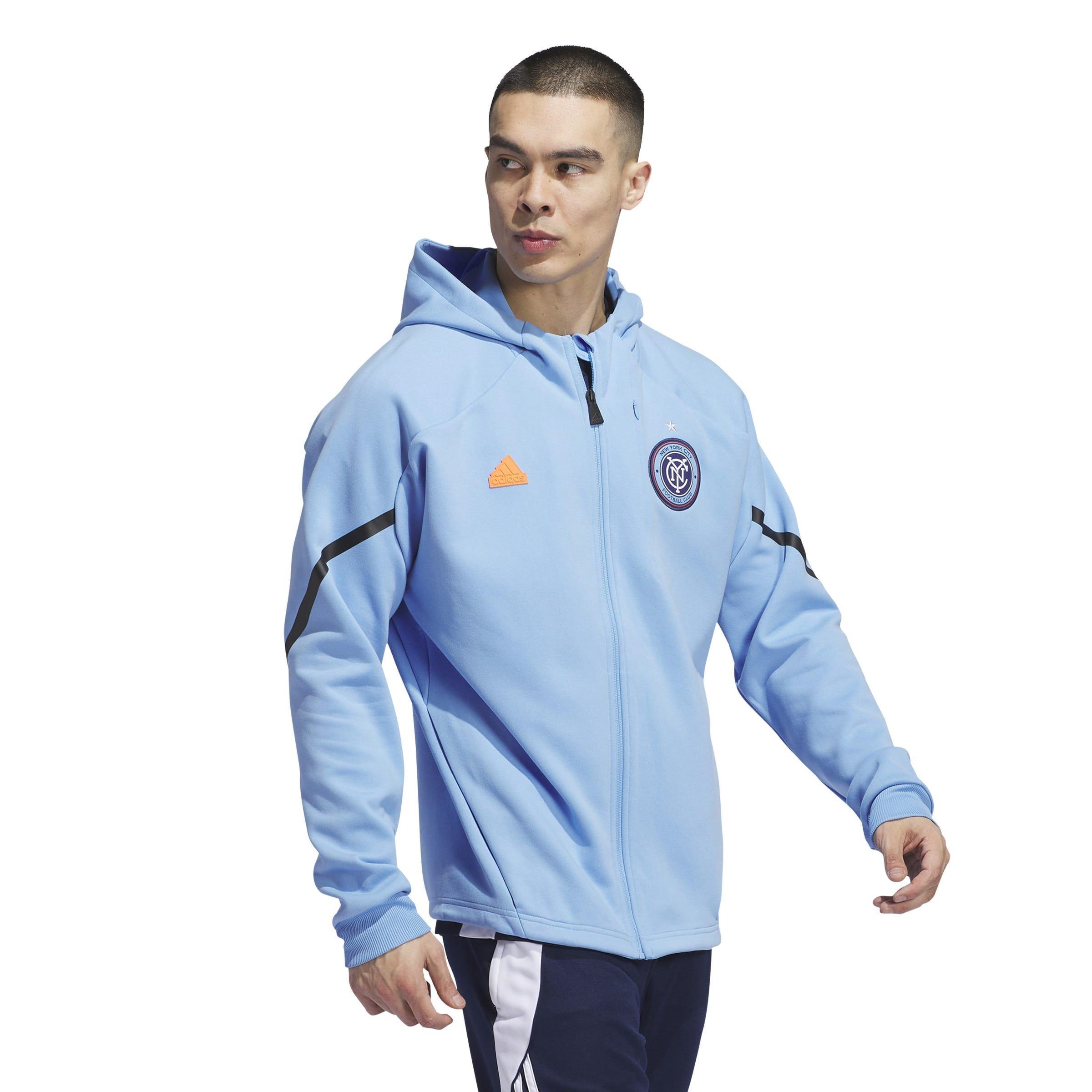 Bahia Light Blu - adidas - New York City FC Anthem Anorak Jacket 2024 Adults - 4