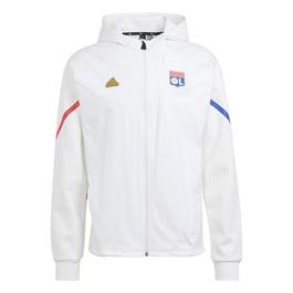 adidas Olympique Lyonnais Designed for Gameday Full Zip Hoodie Adults