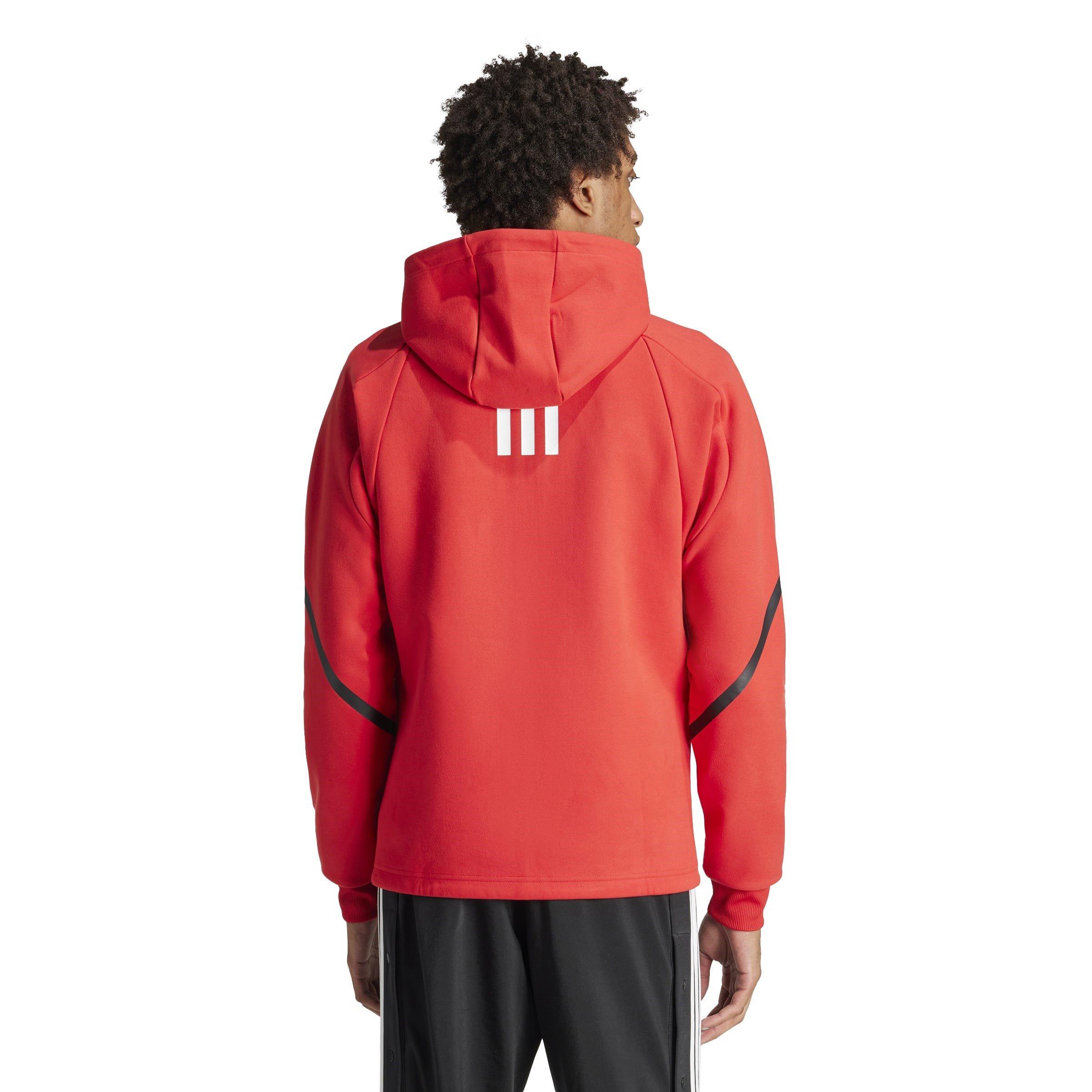 Squadra Collegio Rosso - adidas - Anthem New York Red Bulls 2023-2024 Long Sleeve Licensed Rain Anorak - 4