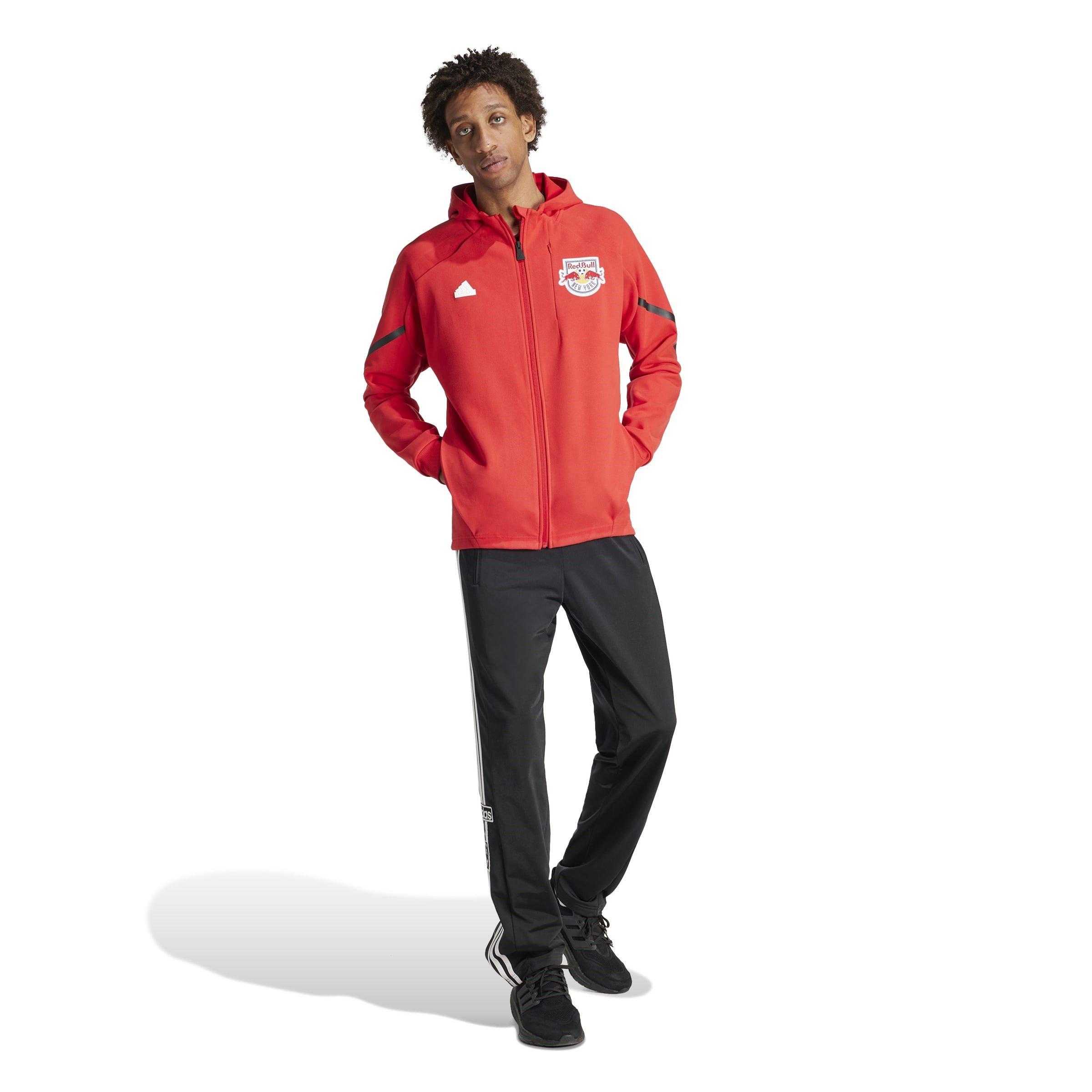 Squadra Collegio Rosso - adidas - Anthem New York Red Bulls 2023-2024 Long Sleeve Licensed Rain Anorak - 5
