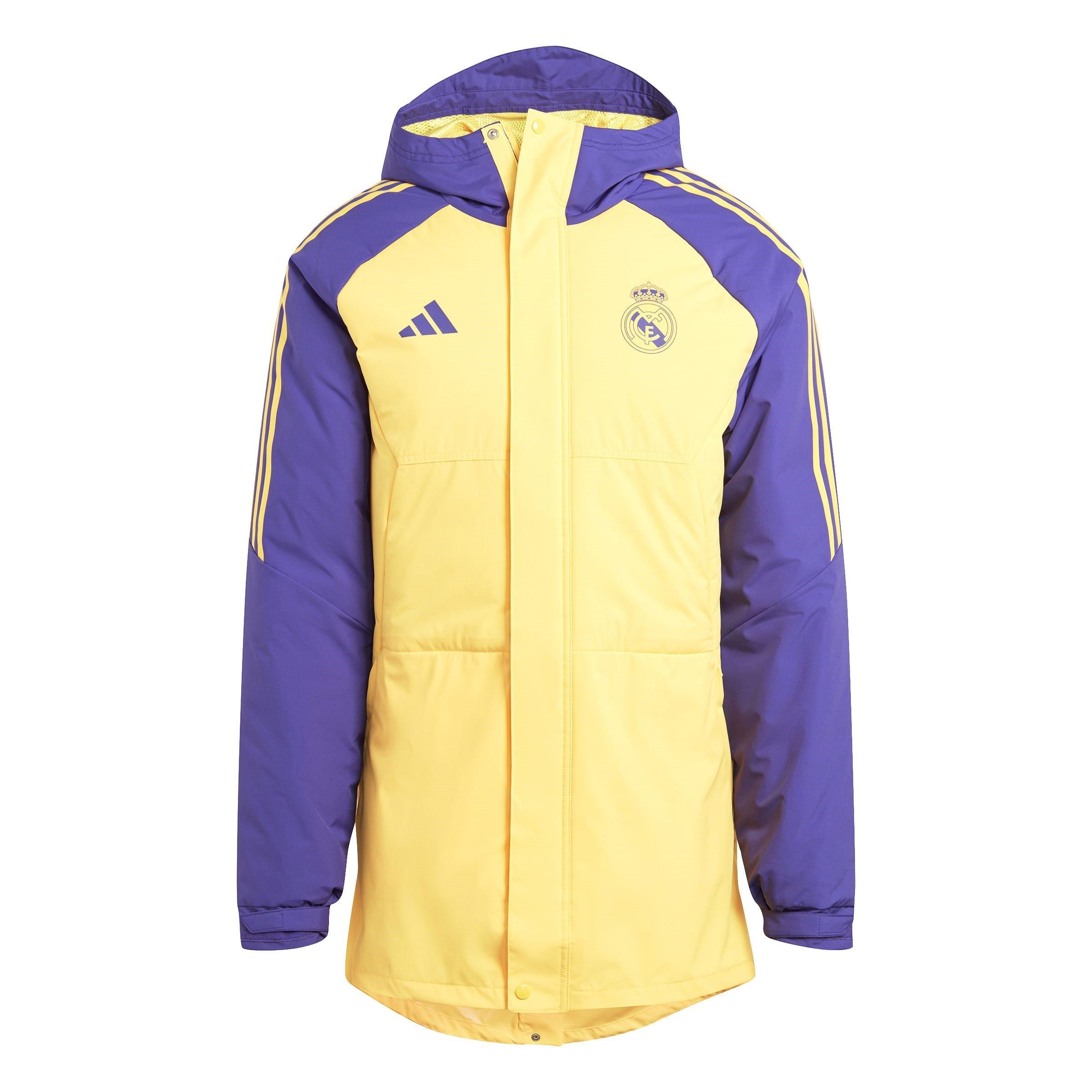 Adidas Men's Condivo 23 Real Madrid Water Resistant Licensed Managers Football Jacket - Spark - S