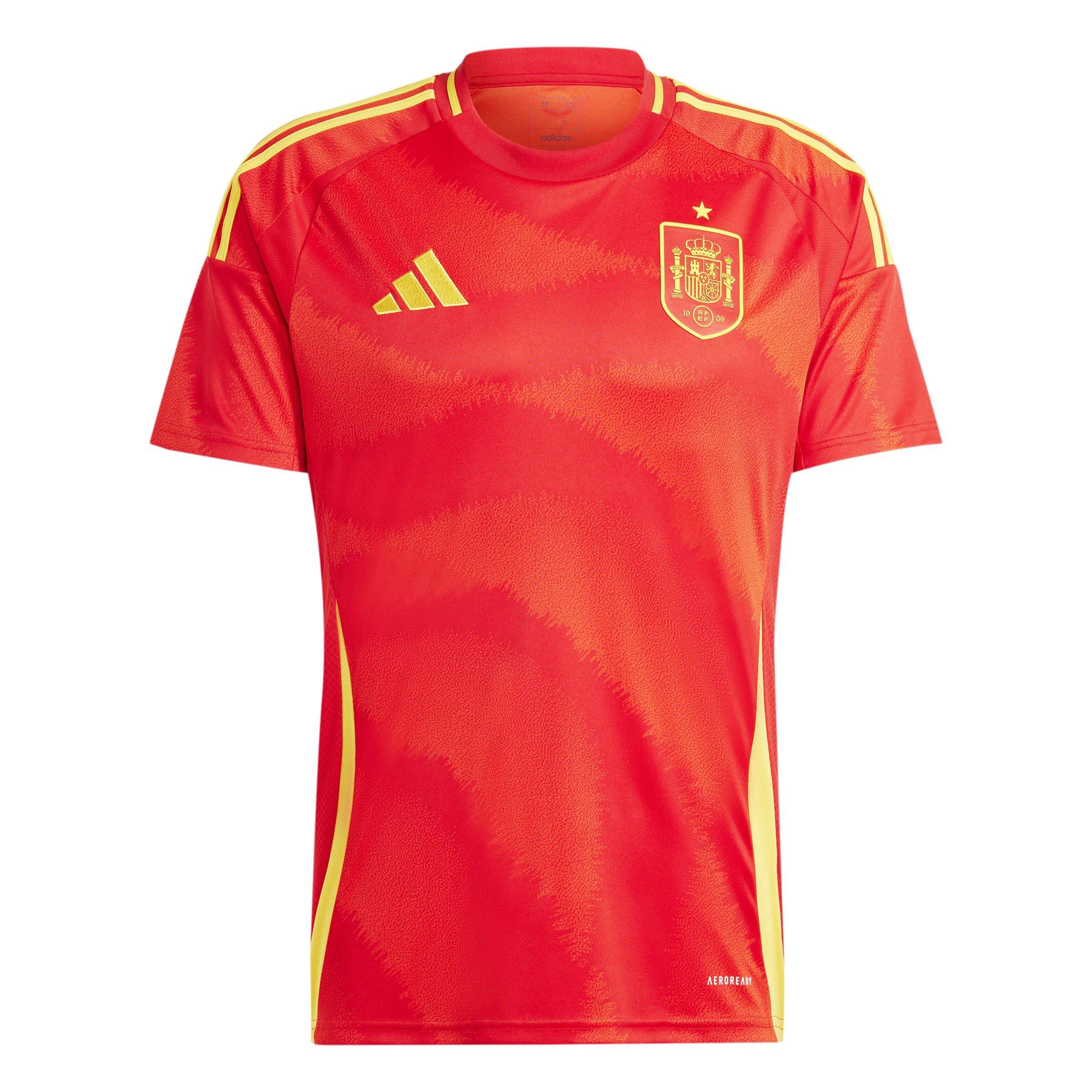 Rouge - adidas - Spain Home Shirt 2024 Adults - 1