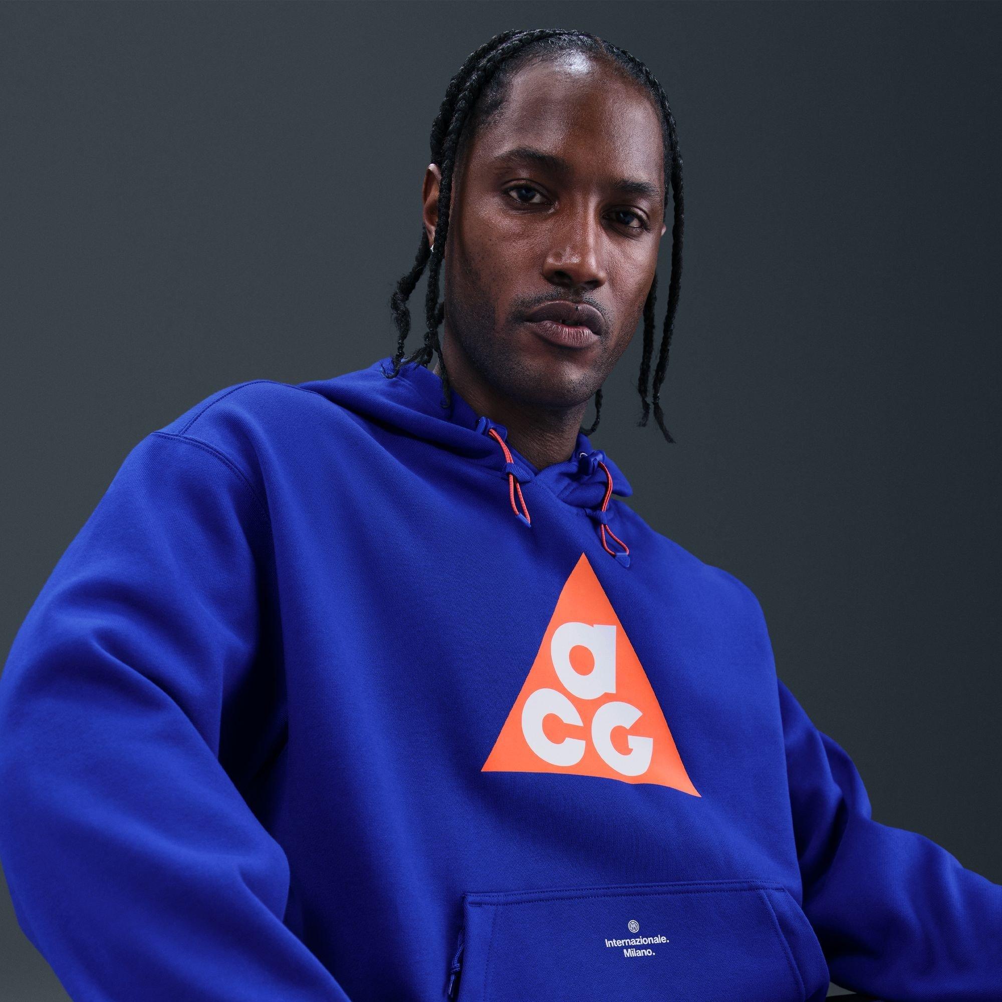 Blue/Orange - Nike - Mens Nike Inter Milan x ACG Pullover Hoodie - 3