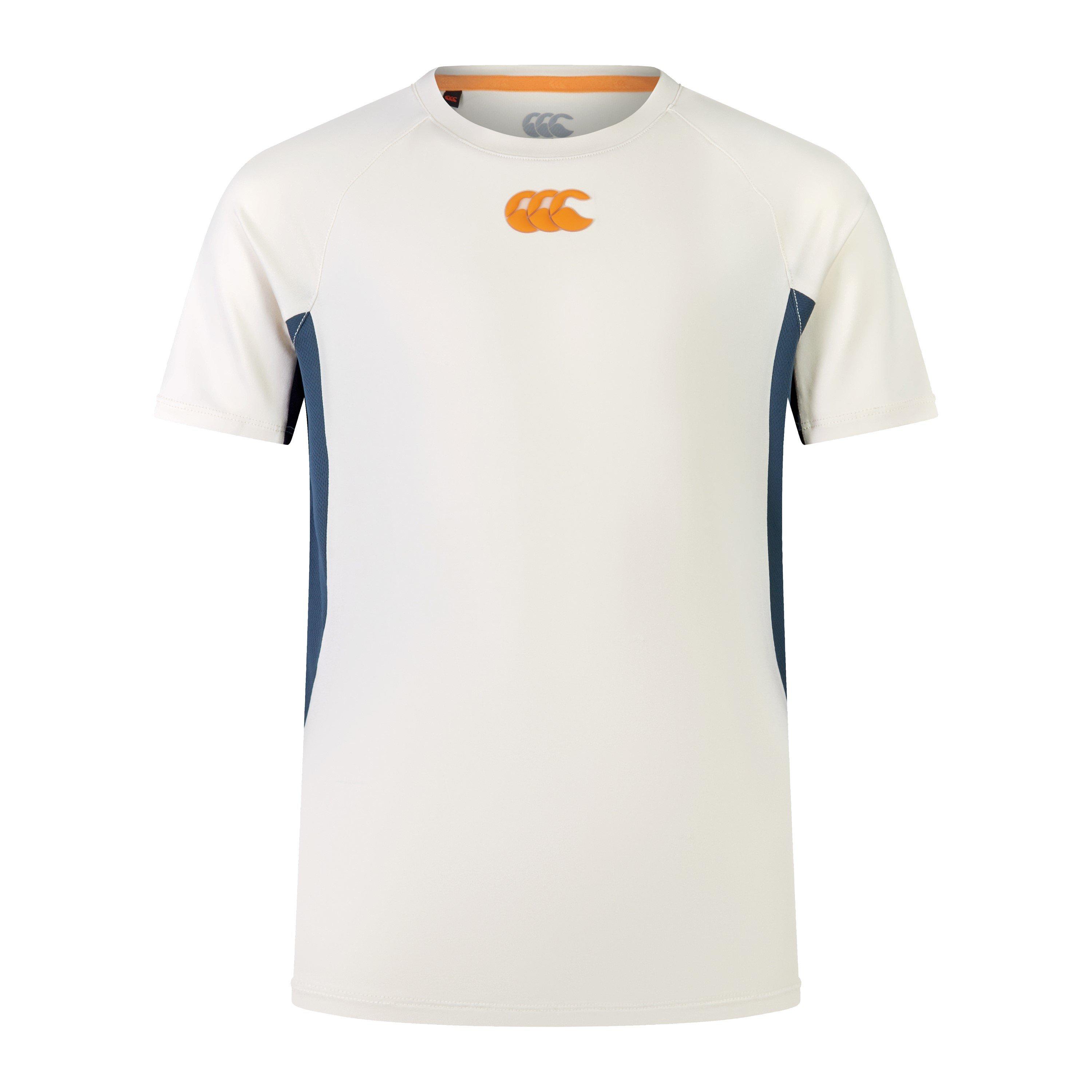 Grey/ Navy - Canterbury - Unisex Kids' Vapodri Super Light Training T-Shirt - 1