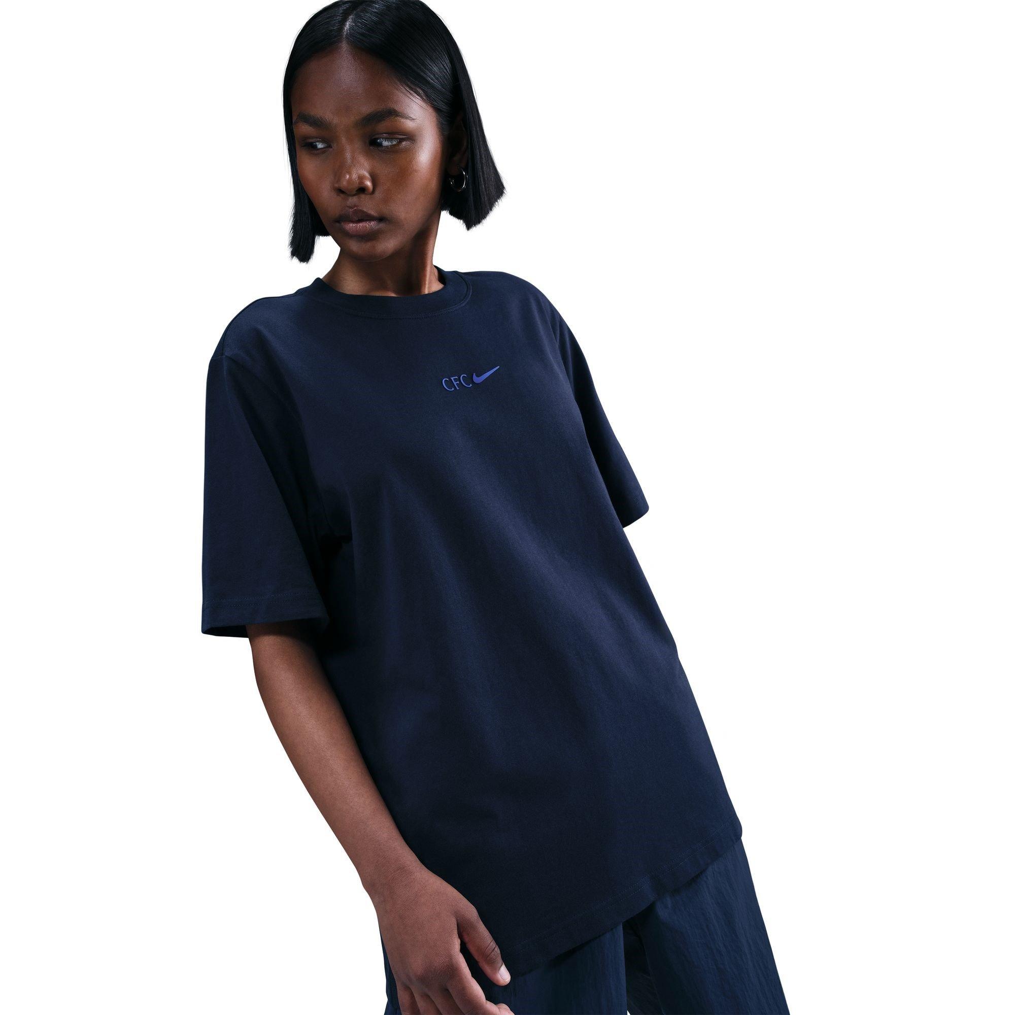 Blue - Nike - Chelsea Wordmark T-Shirt Womens - 1