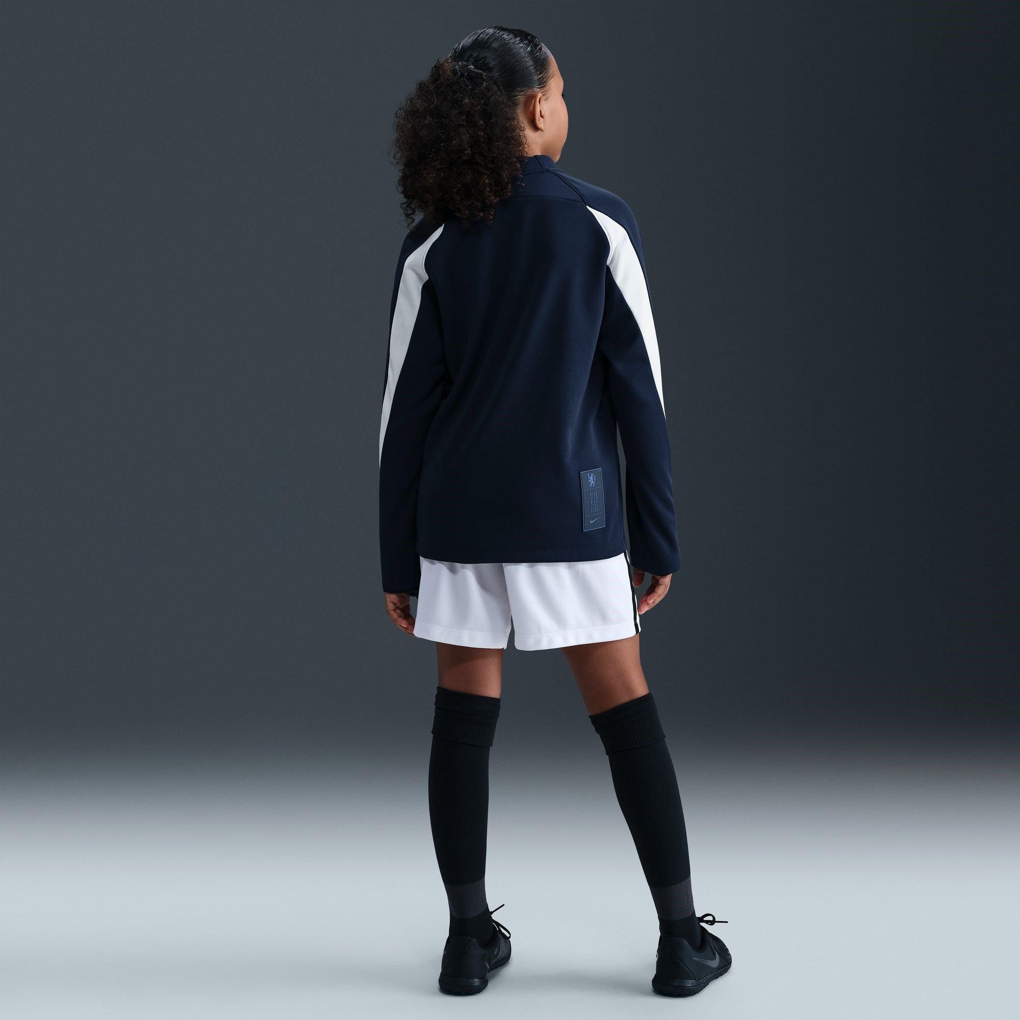 Blue/Purple - Nike - Chelsea Winter Warrior Drill Top Juniors - 8