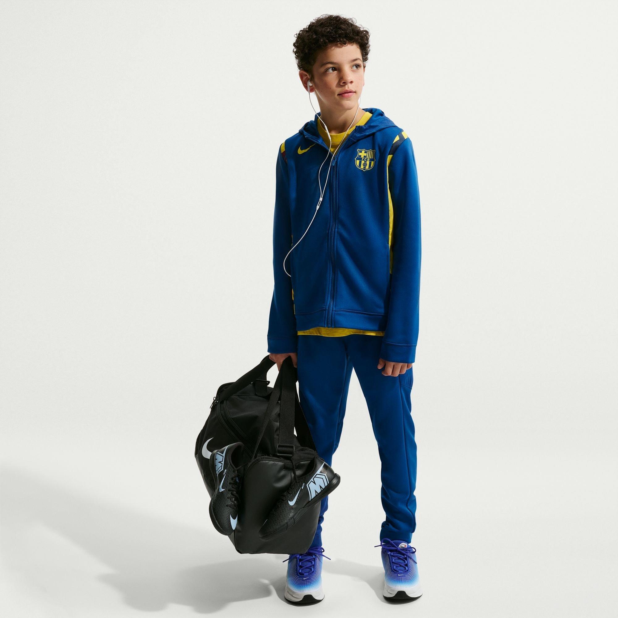 Blauw/ Geel - Nike - Barcelona Tracksuit Juniors - 1