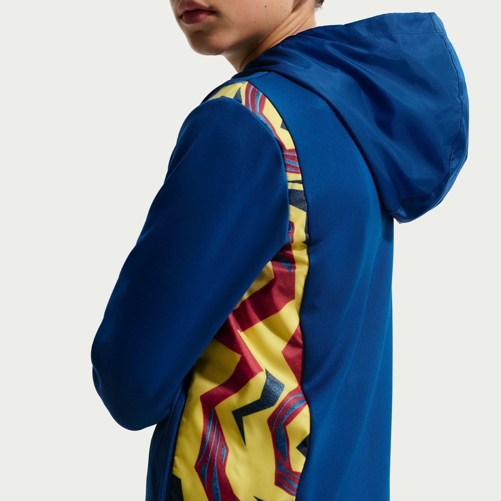 Blauw/ Geel - Nike - Barcelona Tracksuit Juniors - 4