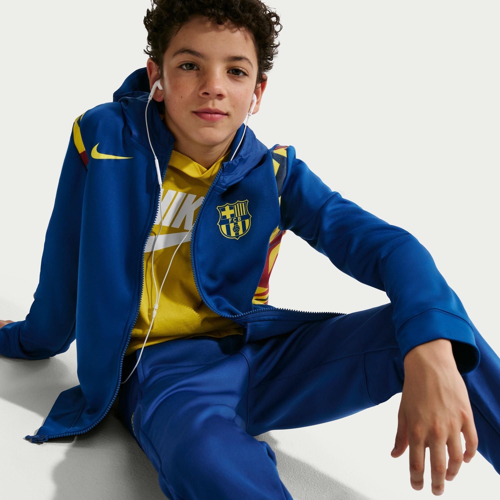 Blauw/ Geel - Nike - Barcelona Tracksuit Juniors - 7