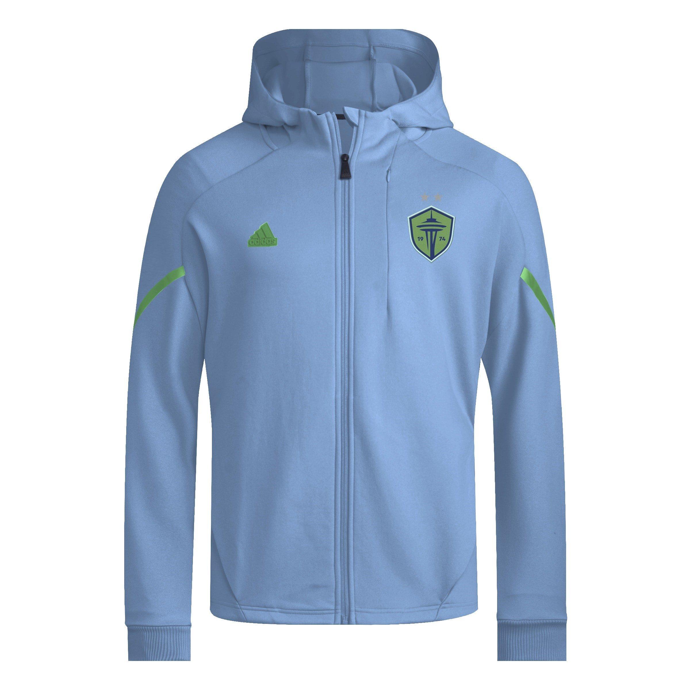 Semi Blau Burst - adidas - Seattle Sounders Designed for Gameday Anthem Jacket Adults - 9
