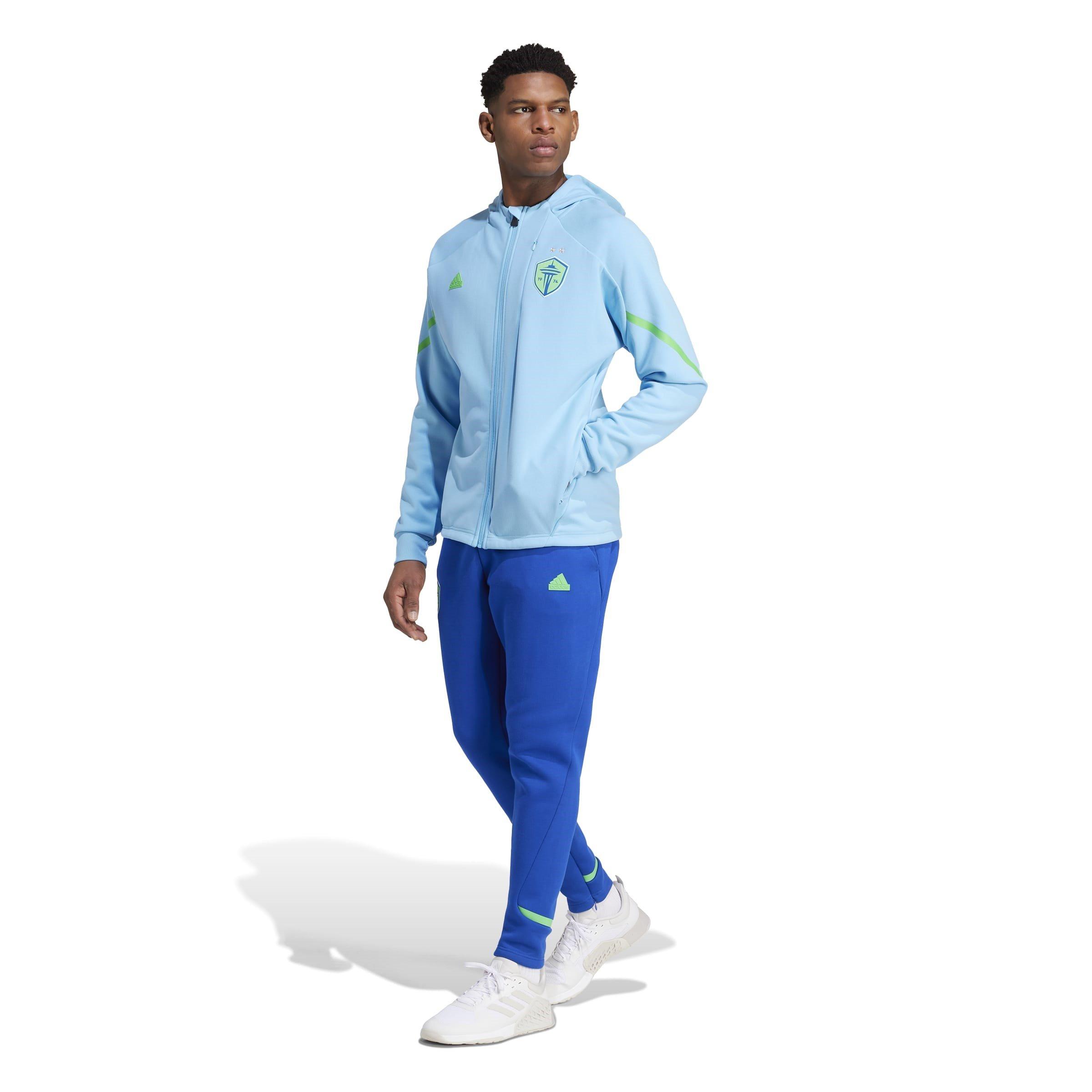 Semi Blau Burst - adidas - Seattle Sounders Designed for Gameday Anthem Jacket Adults - 8