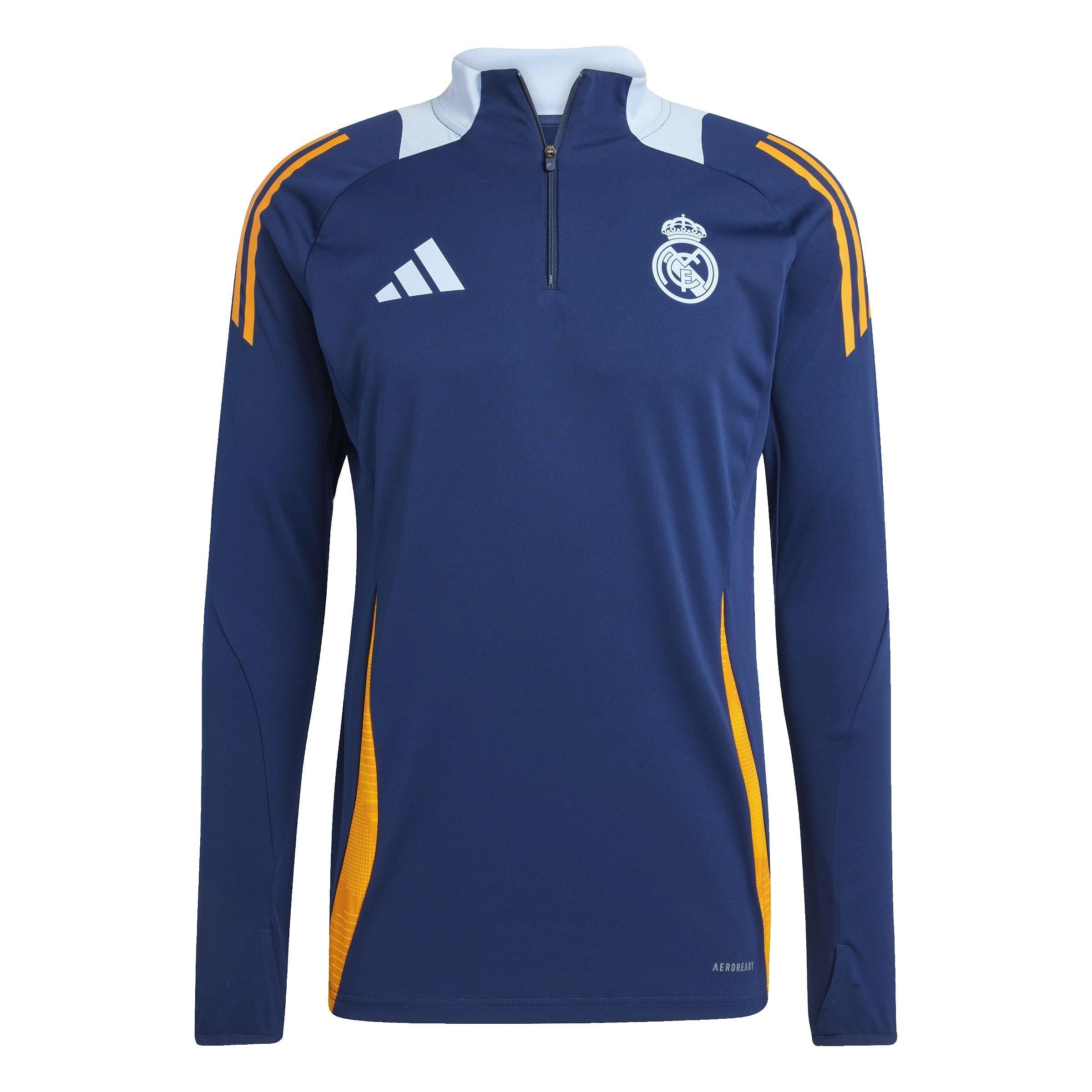 Azul Marinho/Laranja - adidas - Real Madrid Training Drill Top 2024 2025 Adults - 1
