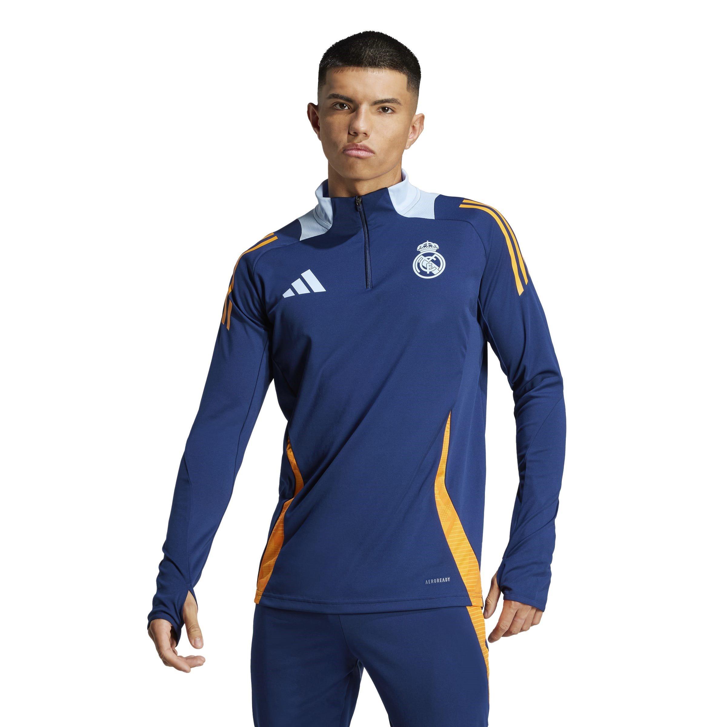 Azul Marinho/Laranja - adidas - Real Madrid Training Drill Top 2024 2025 Adults - 2