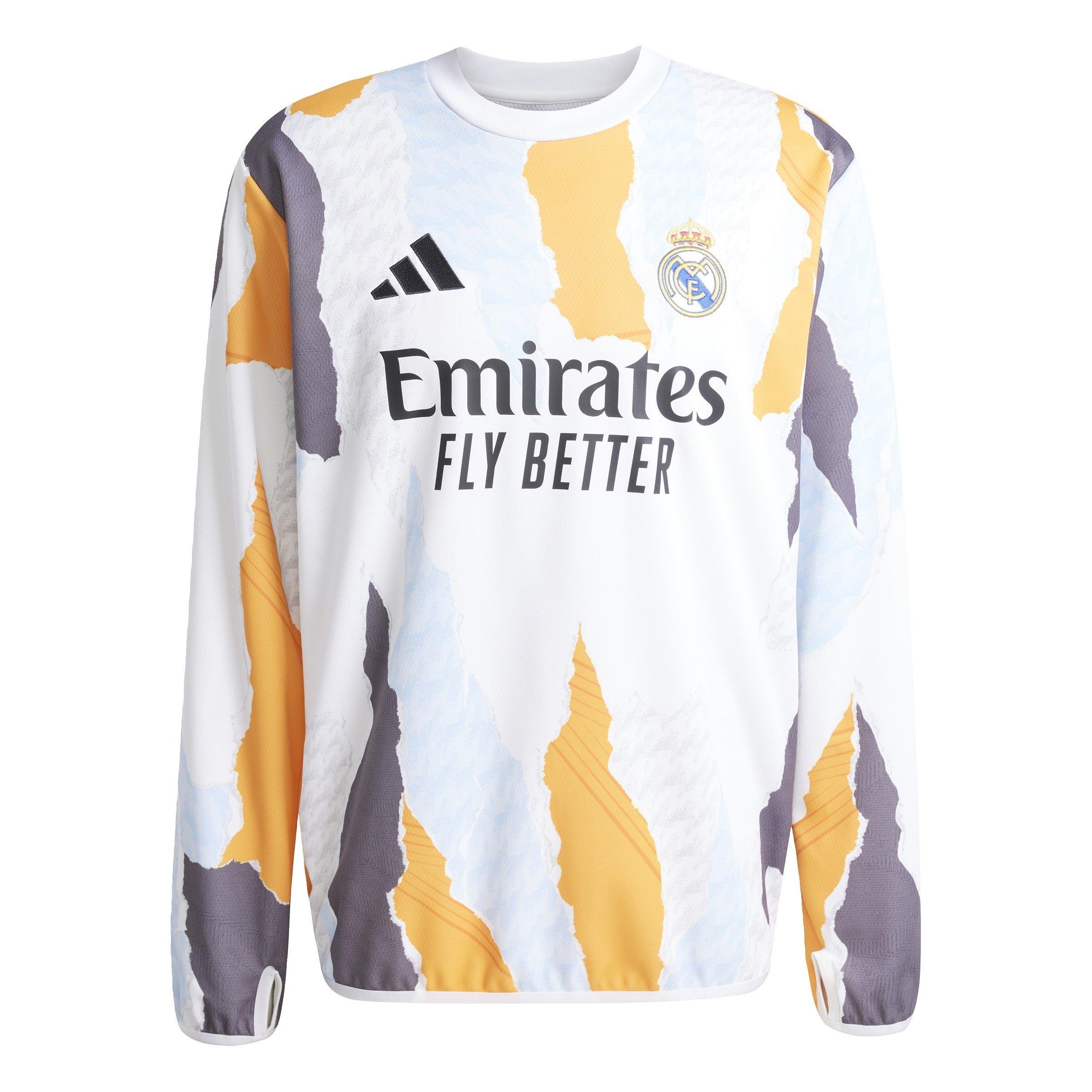 Bianco/Azzurro - adidas - Real Madrid Pre Match Drill Top 2025 2026 Adults - 1